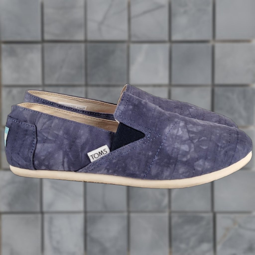 Toms VINTAGE TOMS Alpargata Navy Blue Tie Die Ortholite Flats Women's 7.5 Navy Blue Tie Die Ortholite Flats Women 7.5 Size US 6 / IT 36 - 1 Thumbnail