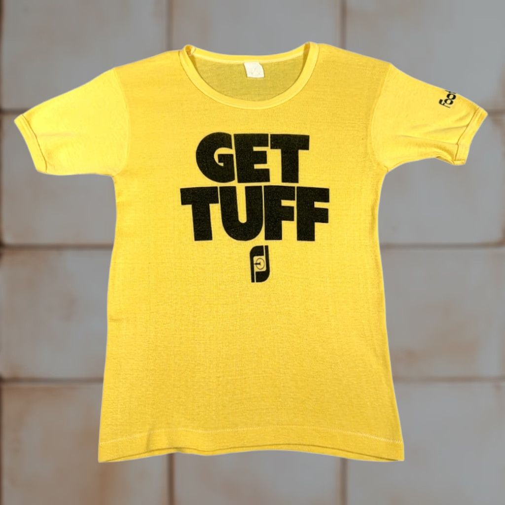Footjoy VINTAGE FootJoy Shirt Womens XS Yellow Get Tuff Spell Out Golf 70s Size XS / US 0-2 / IT 36-38 - 1 Thumbnail
