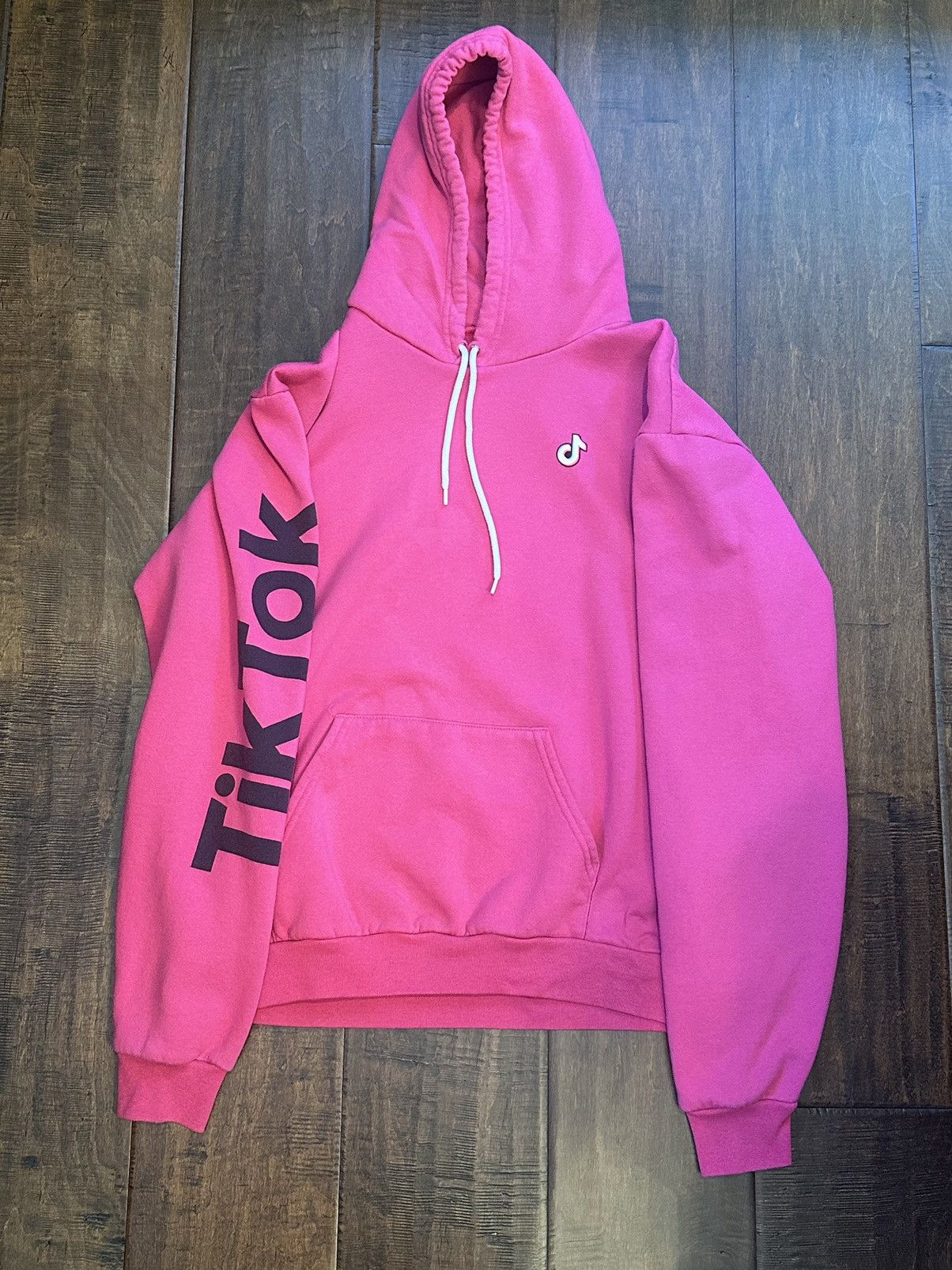 Pink Tik Tok Pullover Gap Neon Pink Hoodie Tik Tok Gap Neon