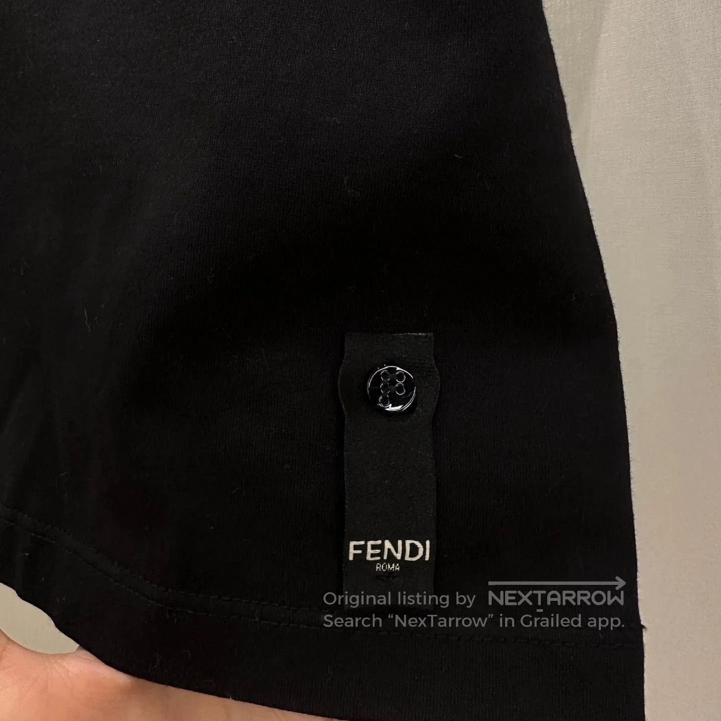 Fendi Black Short Sleeve Graphic T-Shirt. Size US L / EU 52-54 / 3 - 3 Thumbnail