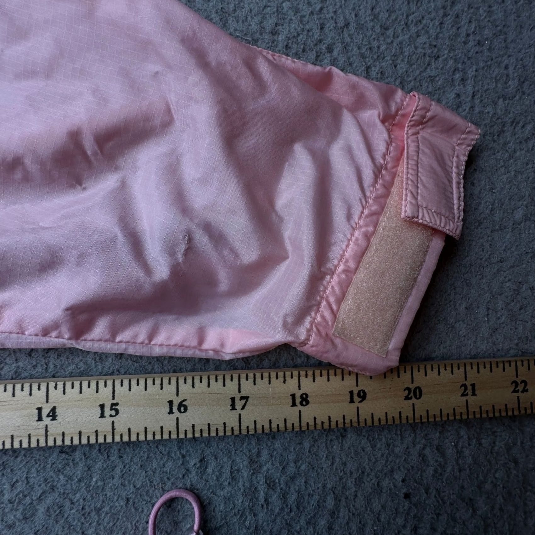 Vintage LL Bean Pink Ripstop Hooded Windbreaker Jacket Womens Large Full Zip 0NX13 Size L / US 10 / IT 46 - 4 Thumbnail