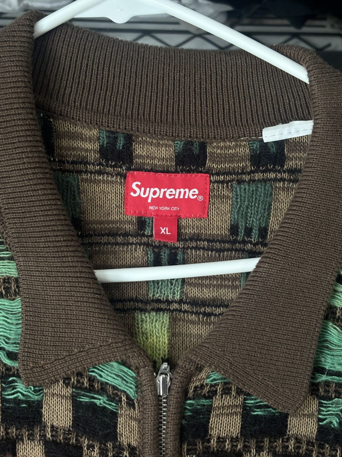 Supreme Supreme Knit Zip Up Shirt Size US XL / EU 56 / 4 - 4 Thumbnail