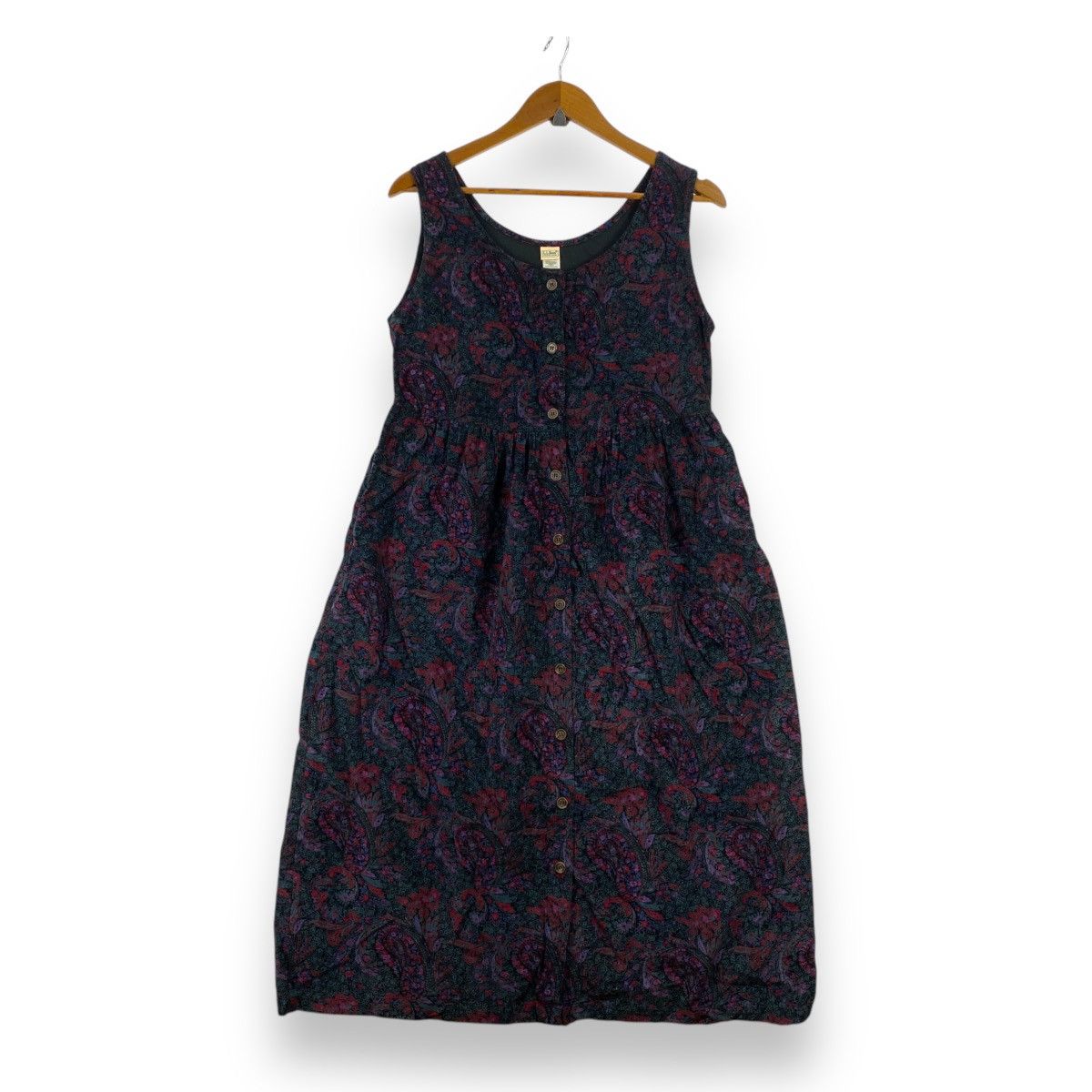 L.L. Bean Vintage L.L. BEAN Made In USA Corduroy Paisley Floral Women Size S / US 4 / IT 40 - 1 Thumbnail