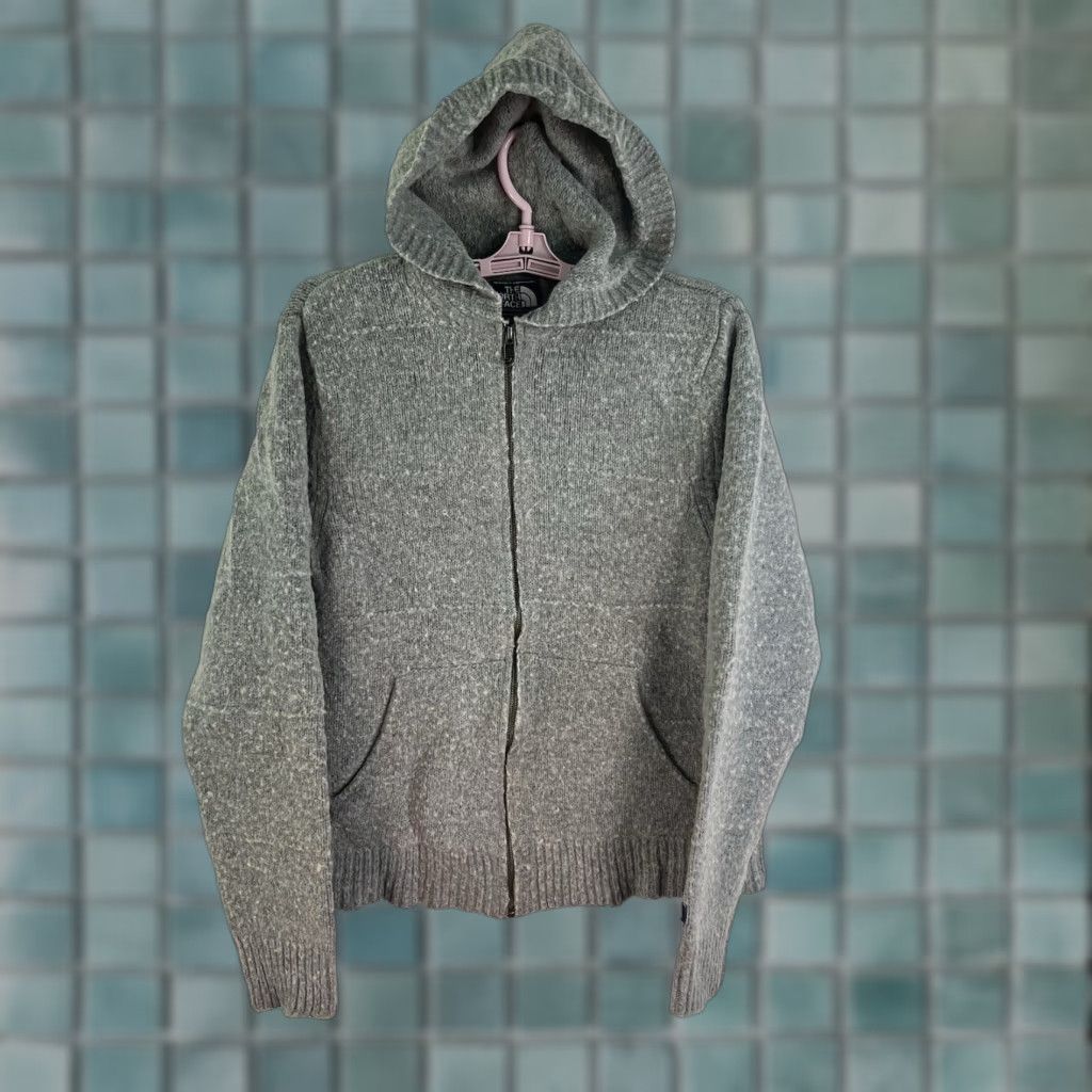 The North Face The North Face Wool Blend Full Zip Hooded Sweater Women M Gray Size M / US 6-8 / IT 42-44 - 1 Thumbnail
