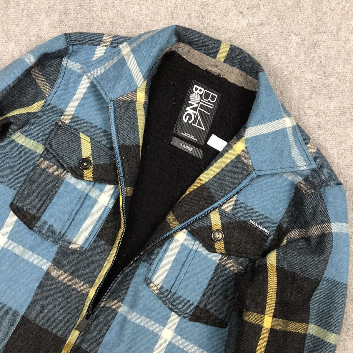 Billabong BILLABONG FLANNEL ZIPPER WOOL JACKET Size US L / EU 52-54 / 3 - 7 Thumbnail