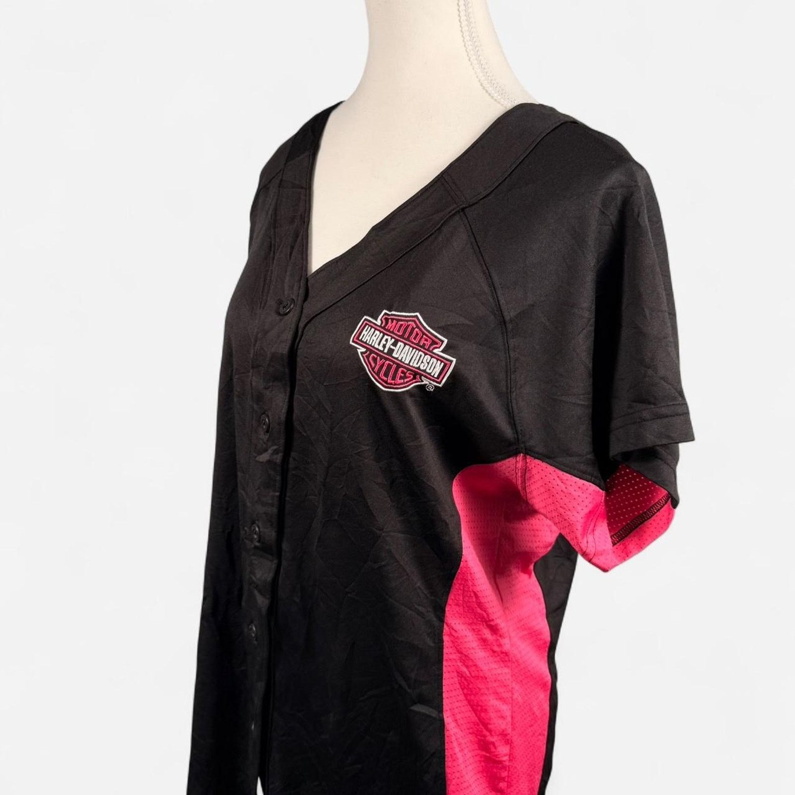 Harley Davidson Black and pink harley davidson Size XL / US 12-14 / IT 48-50 - 1 Thumbnail