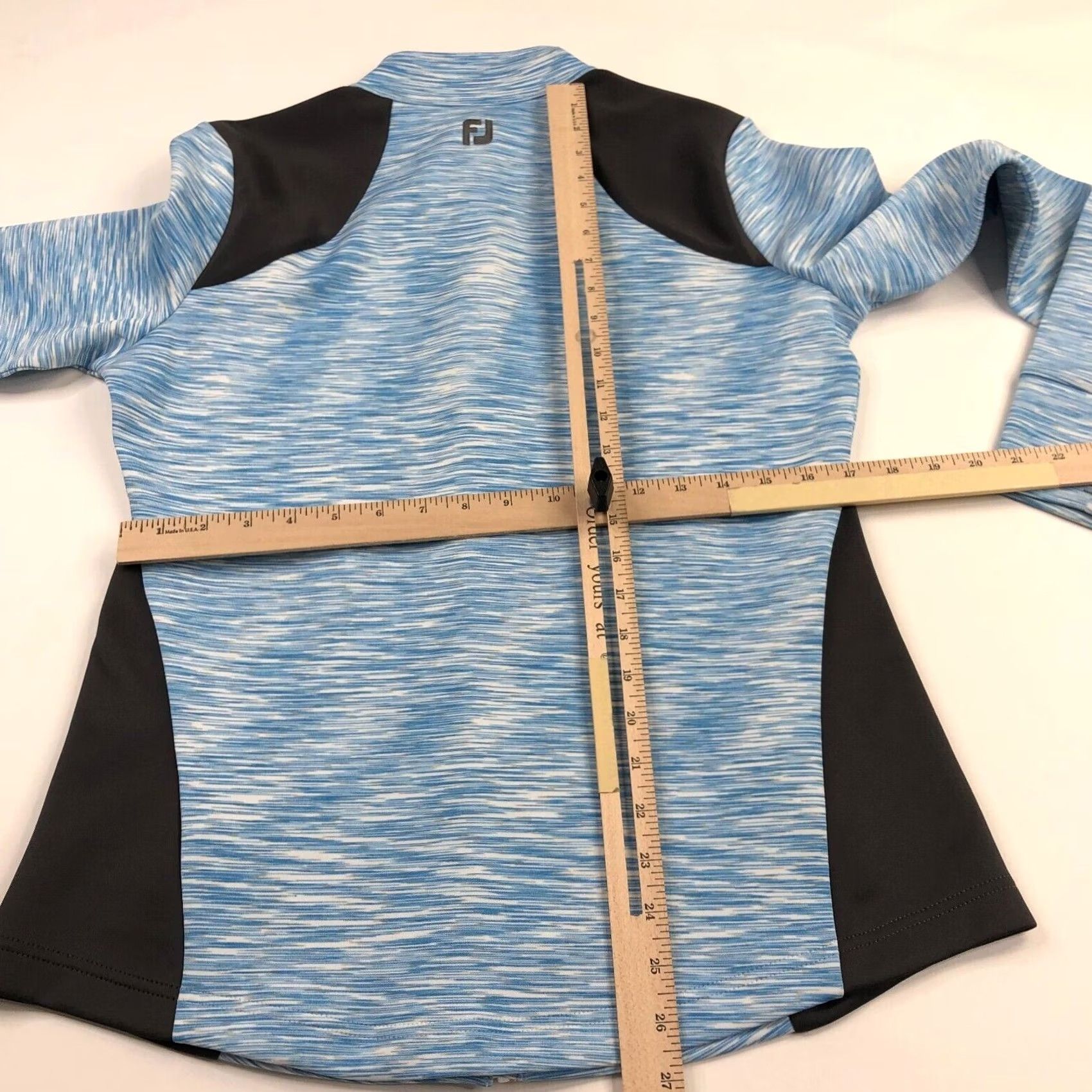 Footjoy FootJoy Women’s Medium Blue Long Sleeve Stretch Zip Light Jacket Golf Size M / US 6-8 / IT 42-44 - 5 Thumbnail