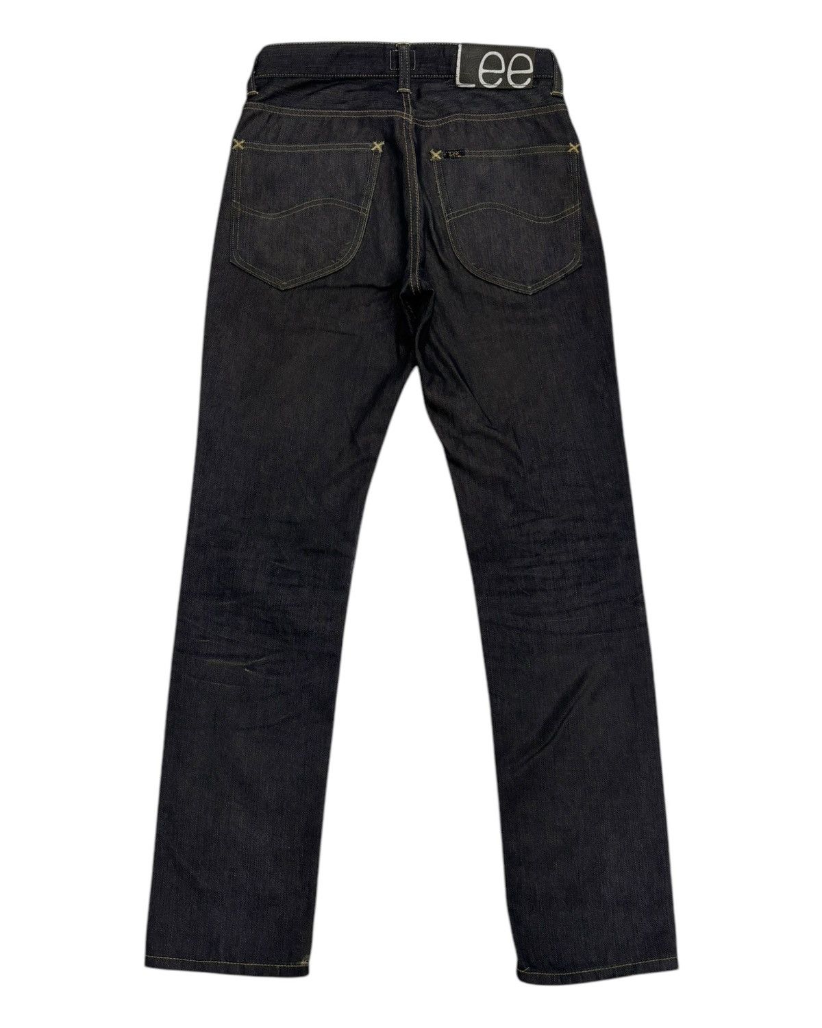 Lee 🔥LEE 101 BLACK JEANS SLIM STRAIGHT DISTRESSED JEAN Size US 29 - 6 Thumbnail
