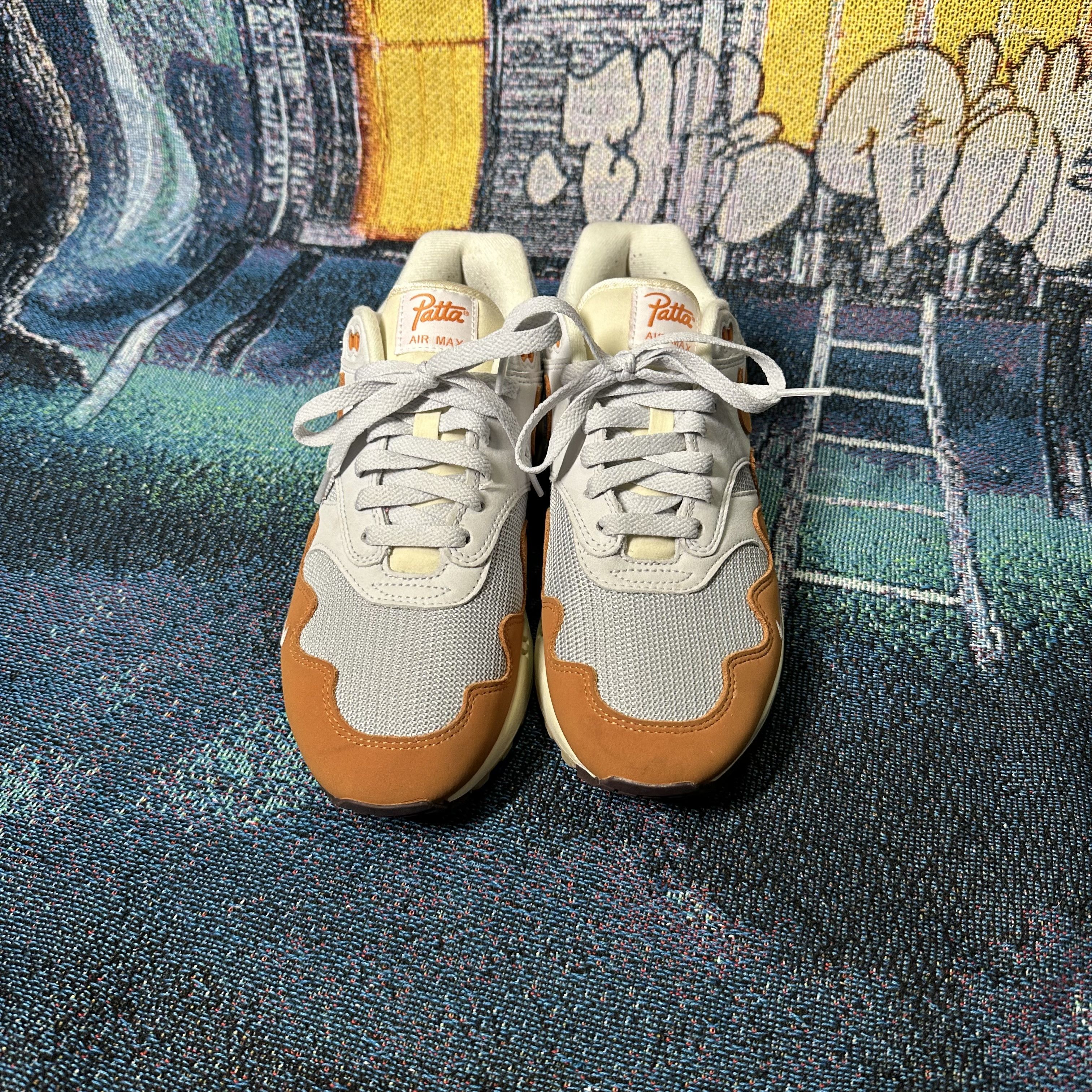 Nike × Patta Nike x Patta Air Max 1 Orange Size 8 W/ Bracelet Size US 8 / EU 41 - 2 Thumbnail