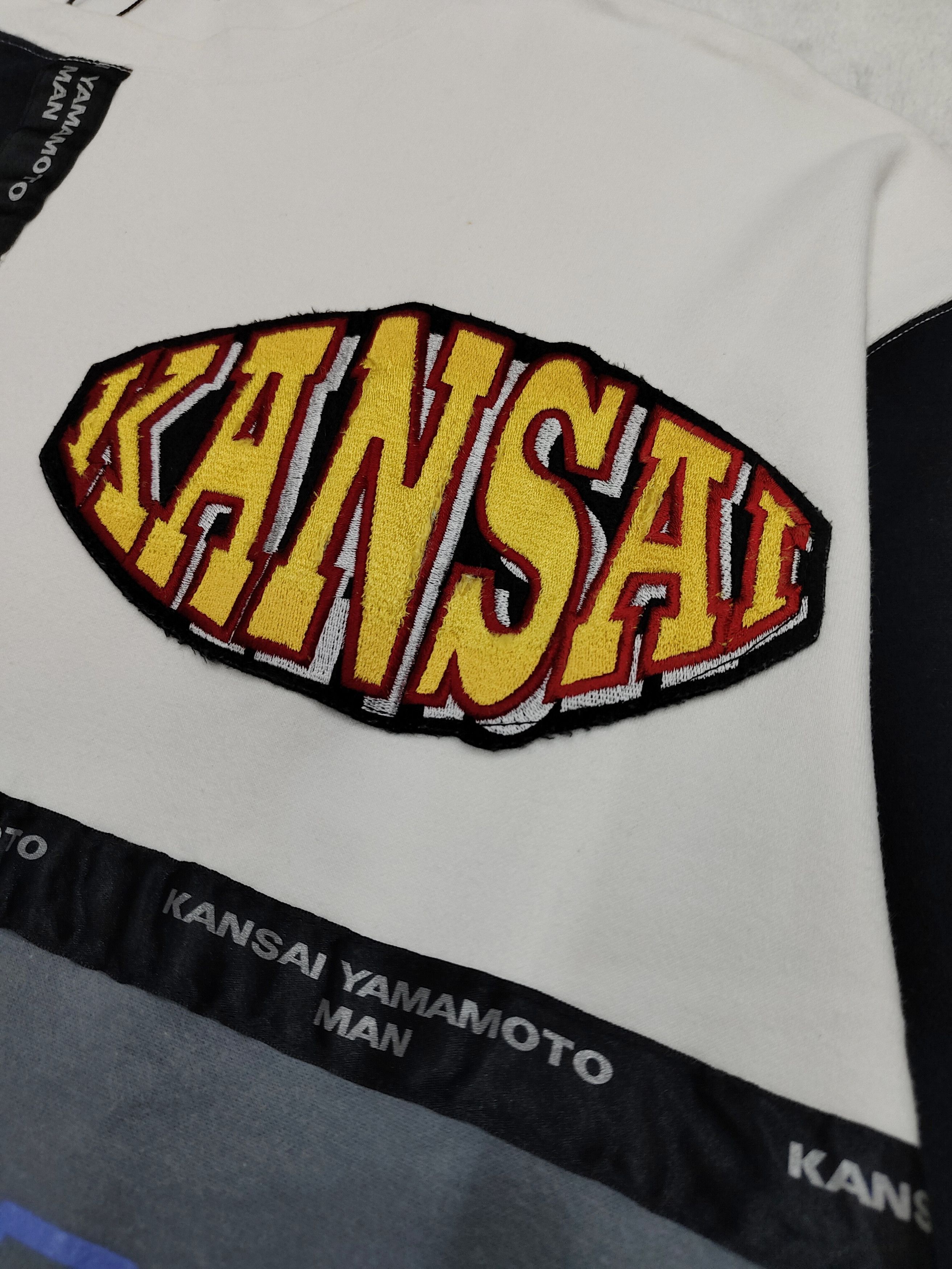 Kansai Yamamoto 90s Kansai Man Archive Patchwork Logo Tape Graphic Sweatshit Size US M / EU 48-50 / 2 - 3 Thumbnail