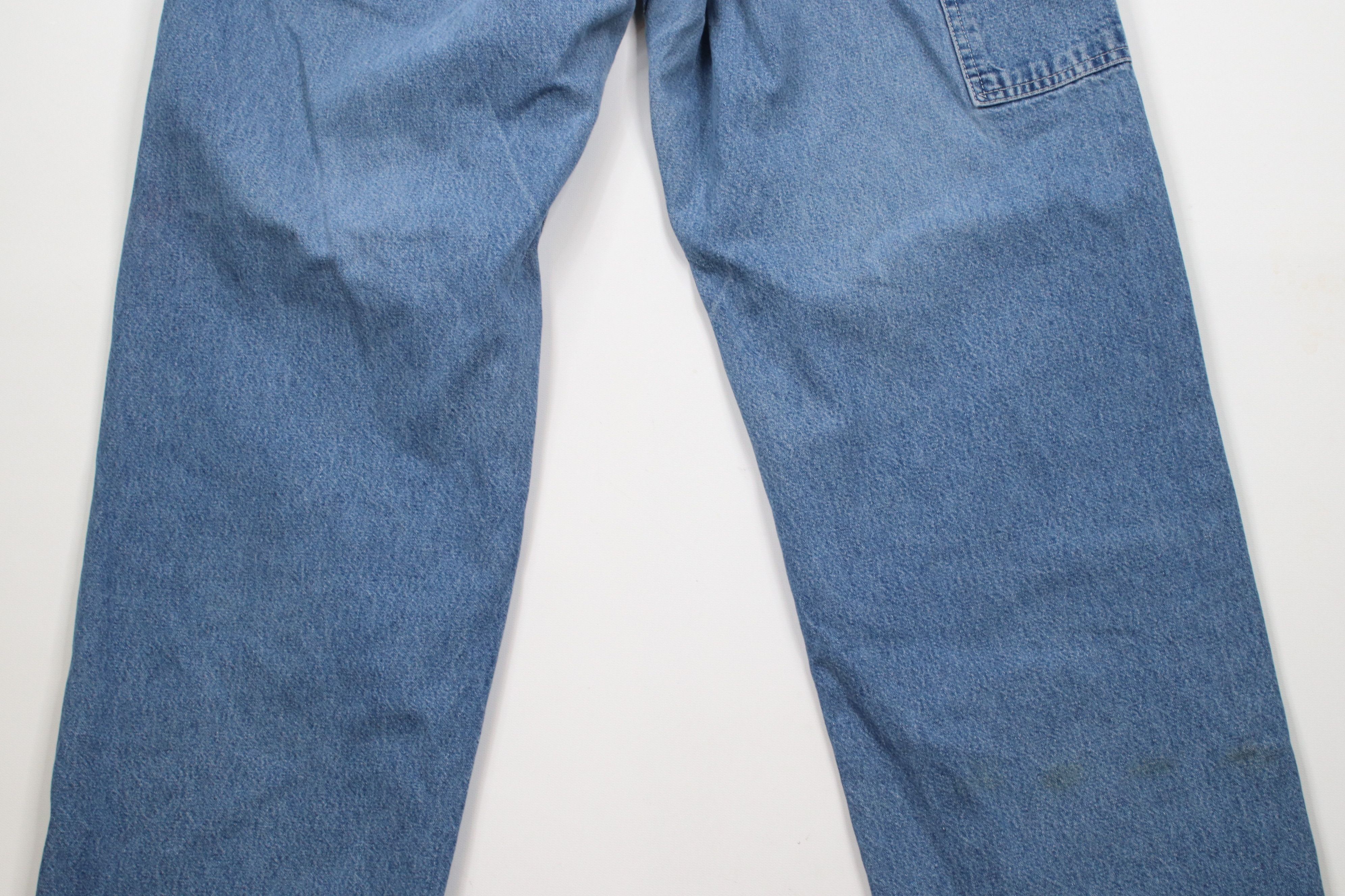 Carhartt × Vintage Vintage Y2K 2000 Carhartt Wide Leg Dungaree Denim Jeans Size US 36 / EU 52 - 12 Thumbnail