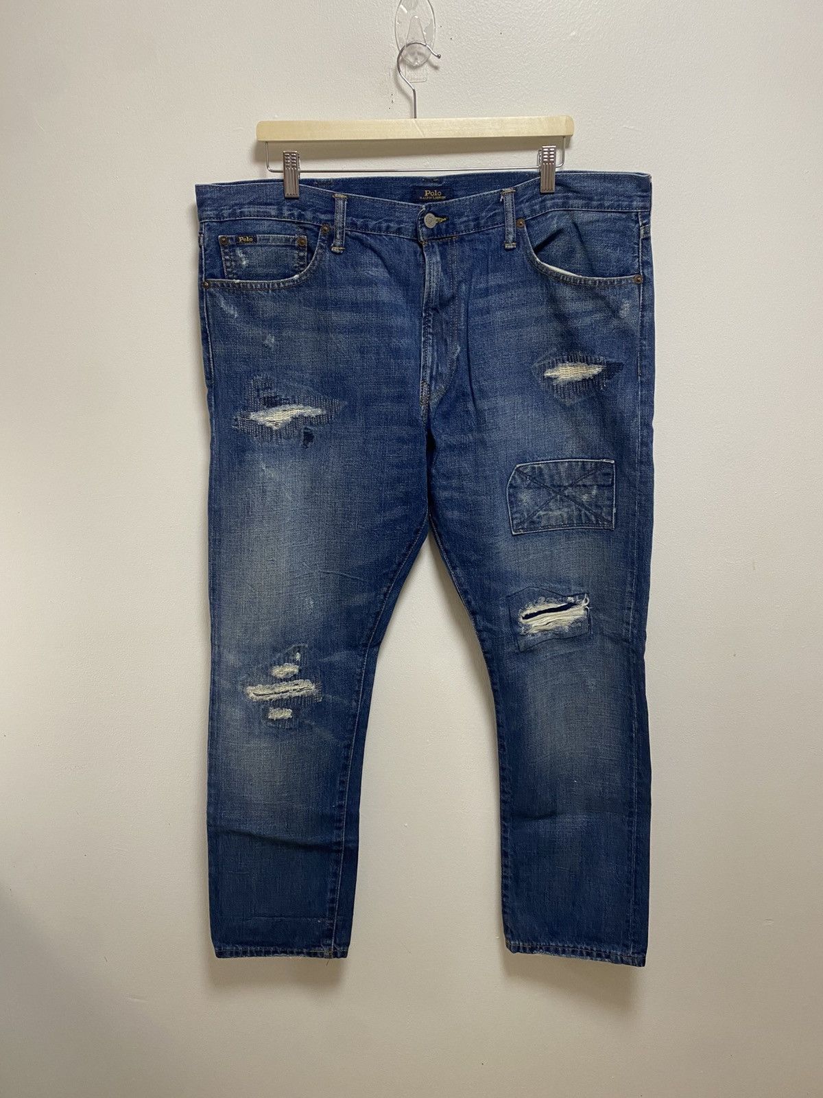 Polo Ralph Lauren Polo Ralph Lauren Sullivan Slim Patchwork Denim Jeans Size US 40 / EU 56 - 1 Thumbnail