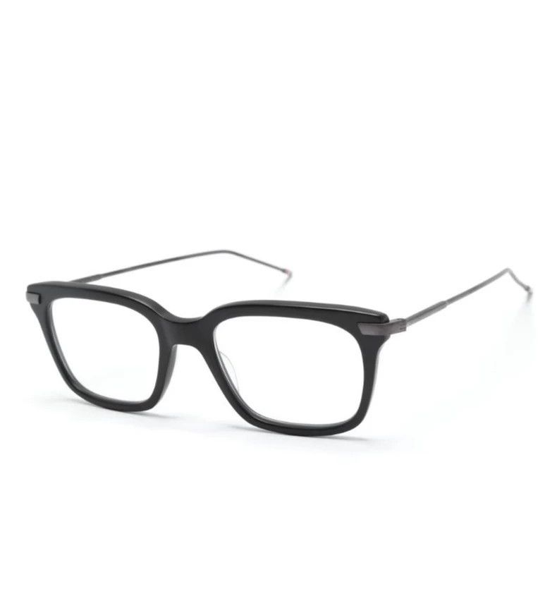 Thom Browne THOM BROWNE Classic Black Ribbed Glasses 2502-Nextarrow Size ONE SIZE - 5 Thumbnail