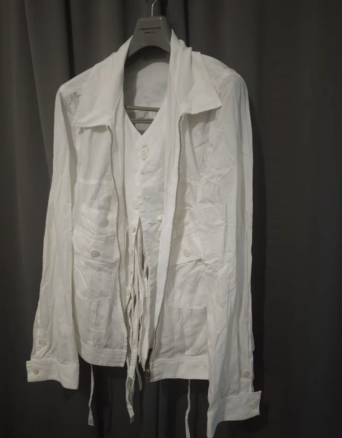Bed j.w. Ford Bed J.W. Ford Two-in-One Tie Detail Jacket Size US L / EU 52-54 / 3 - 3 Thumbnail