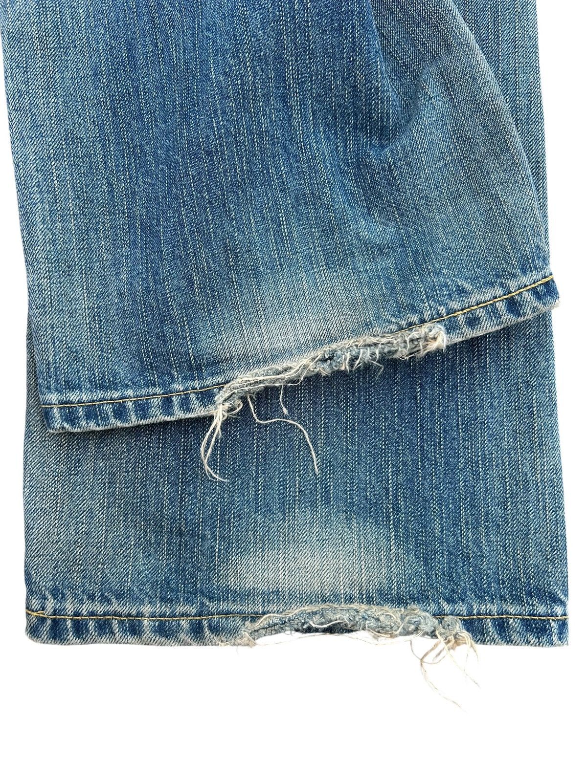 Kapital Vintage Edwin Skull Distressed Japanese Faded Denim Jeans ☠️ Size US 32 / EU 48 - 15 Thumbnail