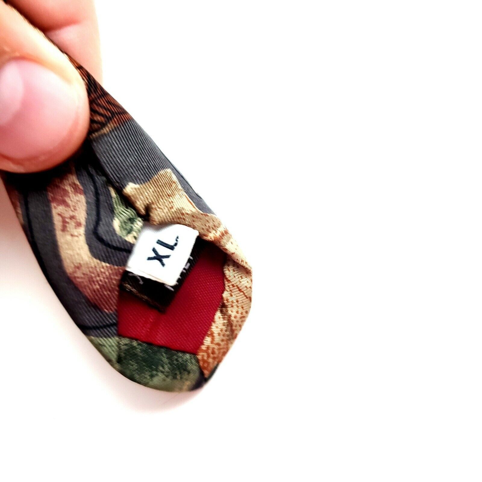 Givenchy Givenchy Monsieur Silk Tie Floral Abstract Tie Green Brown L Size ONE SIZE - 4 Thumbnail