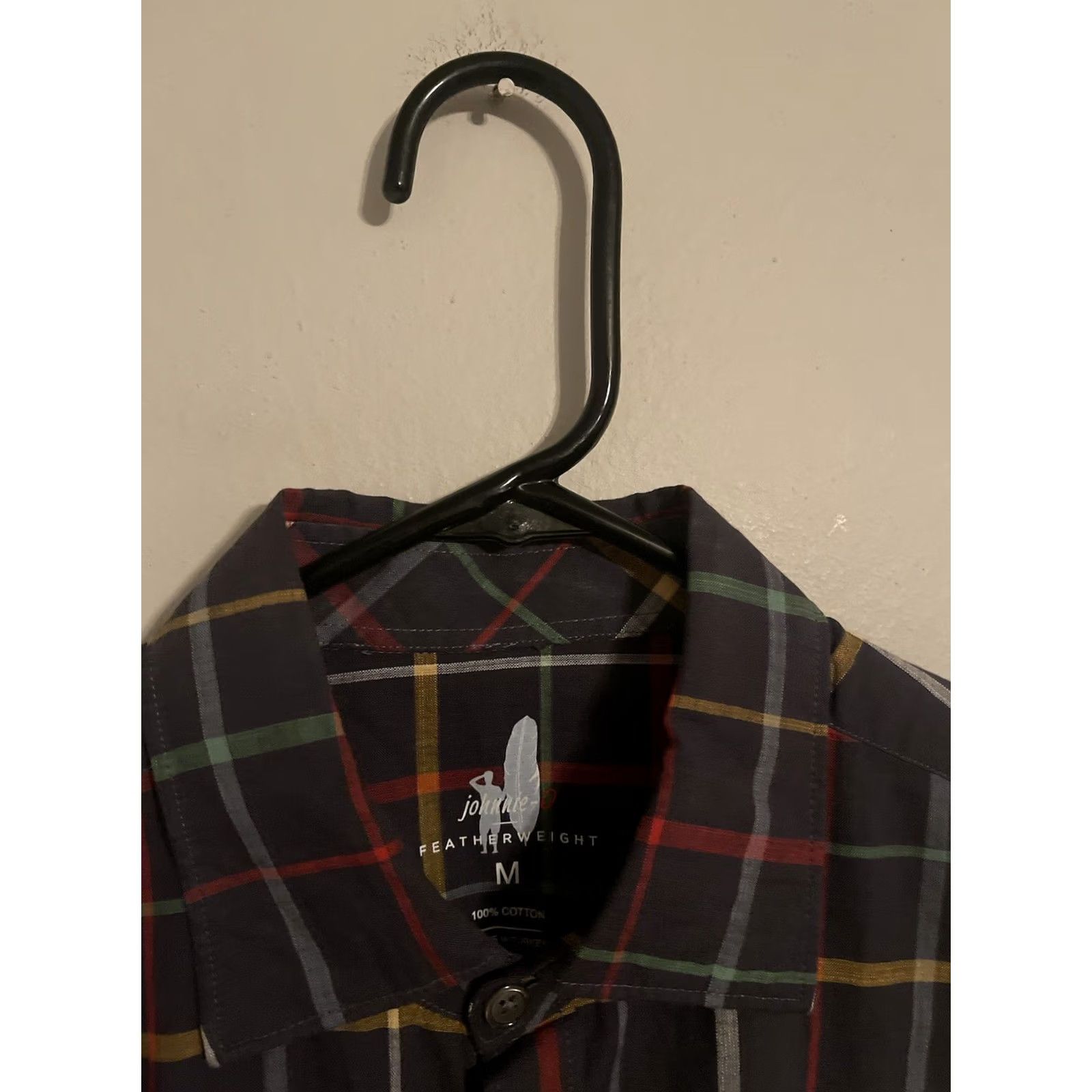 johnnie-O Johnnie-O Featherweight Burnley Charcoal L/S Button Up Shirt M Mens Gray Plaid Size US M / EU 48-50 / 2 - 3 Thumbnail