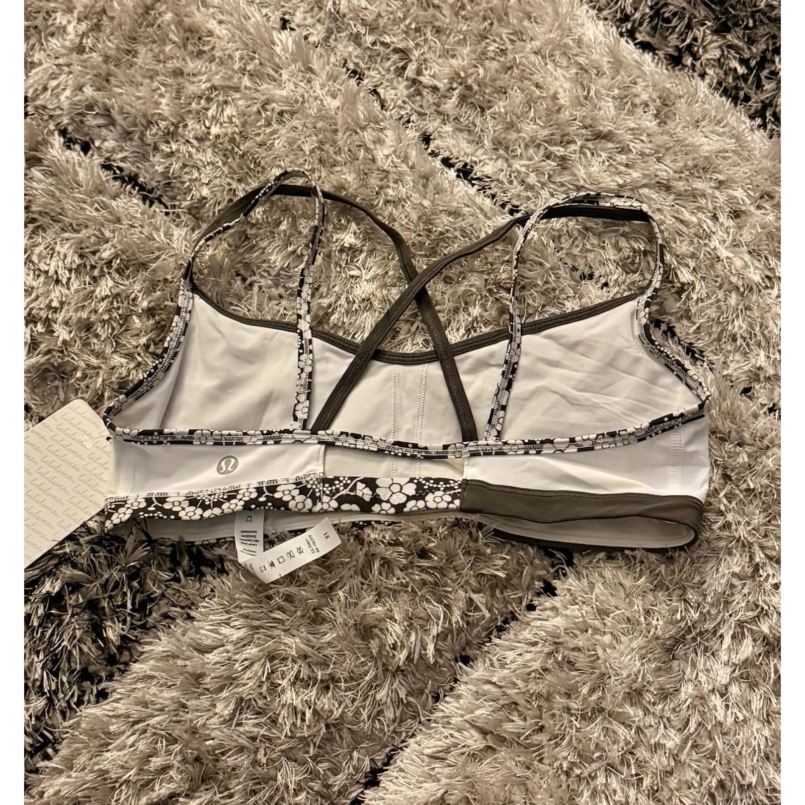 Lululemon Lululemon Ignite Bra White Floral Multi Size 8 NWT Size M / US 6-8 / IT 42-44 - 2 Thumbnail