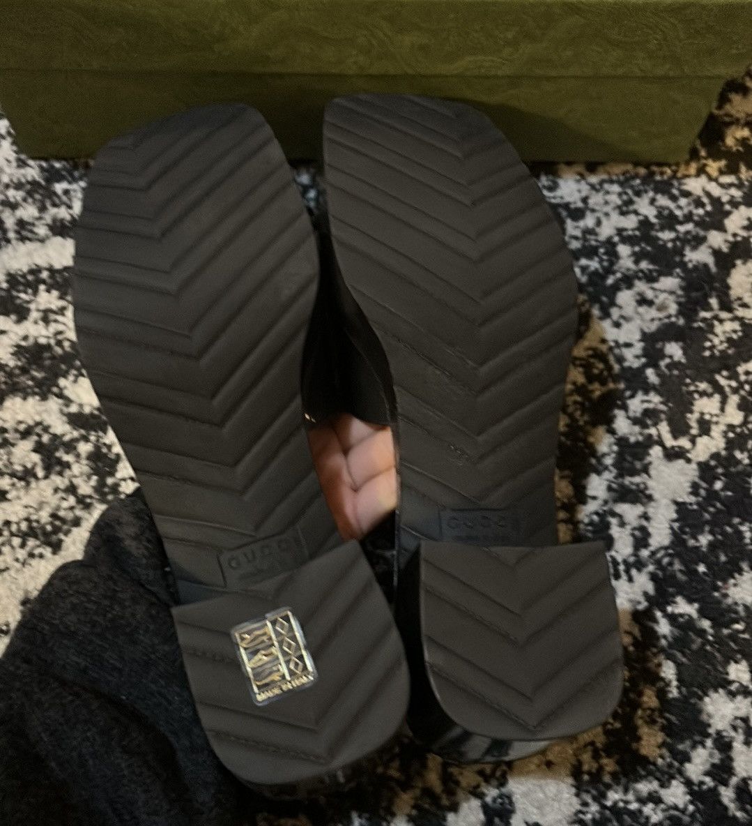 Gucci Gucci 60mm Slide Rubber Sandals Black Size US 9 / IT 39 - 5 Thumbnail