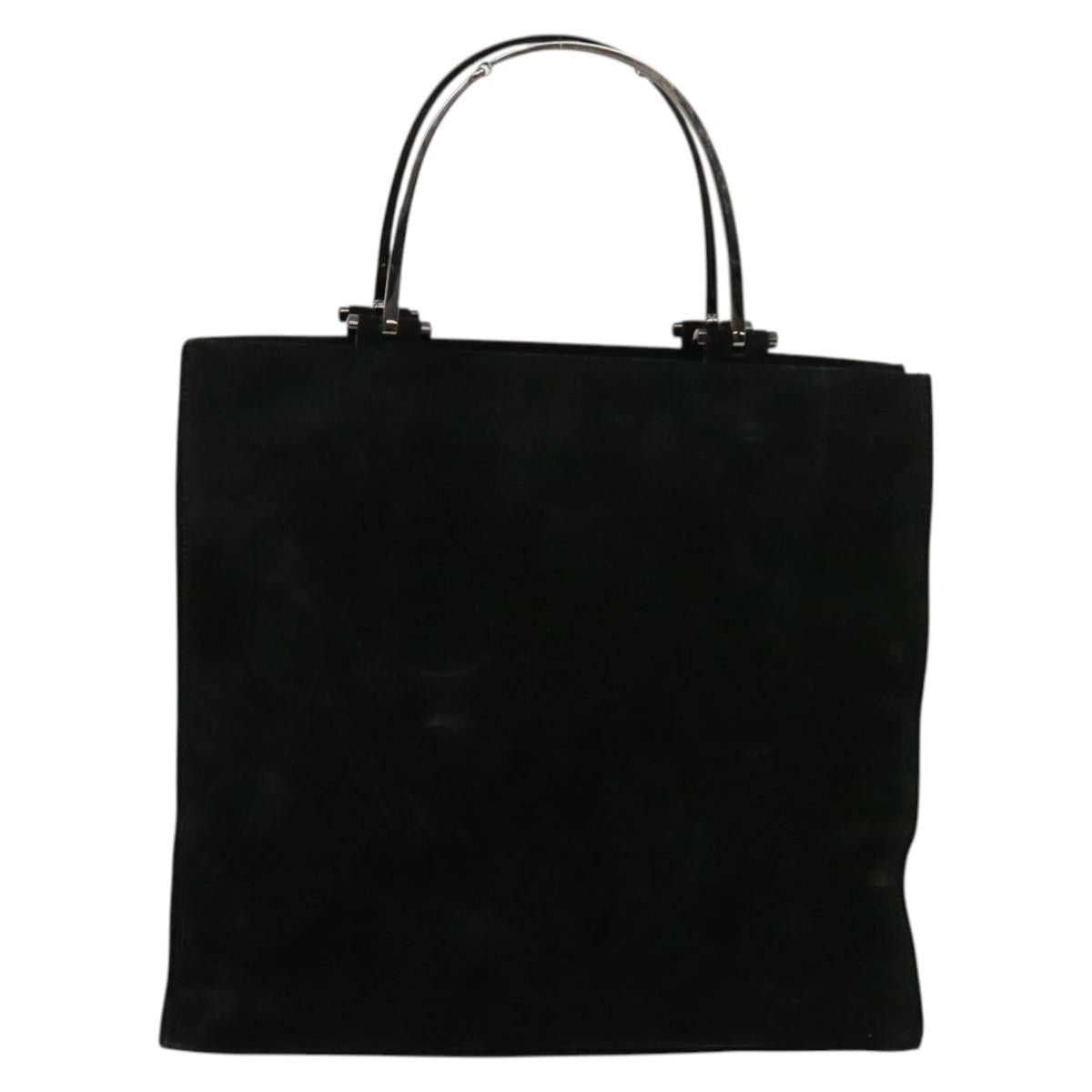 Gucci GUCCI Hand Bag Suede Black Silver 002 002 Size ONE SIZE - 3 Thumbnail