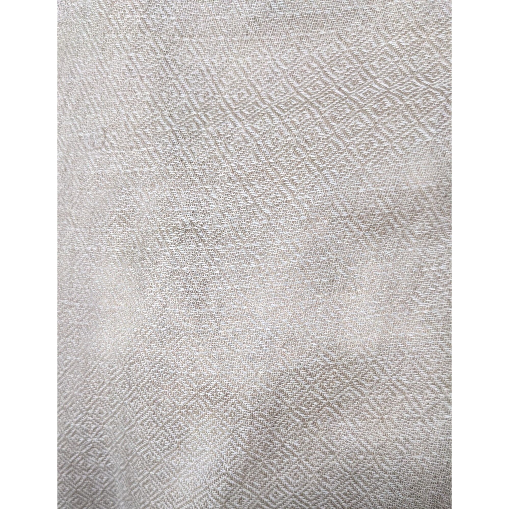 Other Vintage Cream Rainbow Stripe Accent Fringe Scarf Size ONE SIZE - 5 Thumbnail
