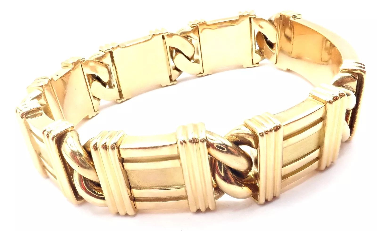 Tiffany & Co. 18k Yellow Gold Link Bracelet 1995 Size ONE SIZE - 3 Thumbnail