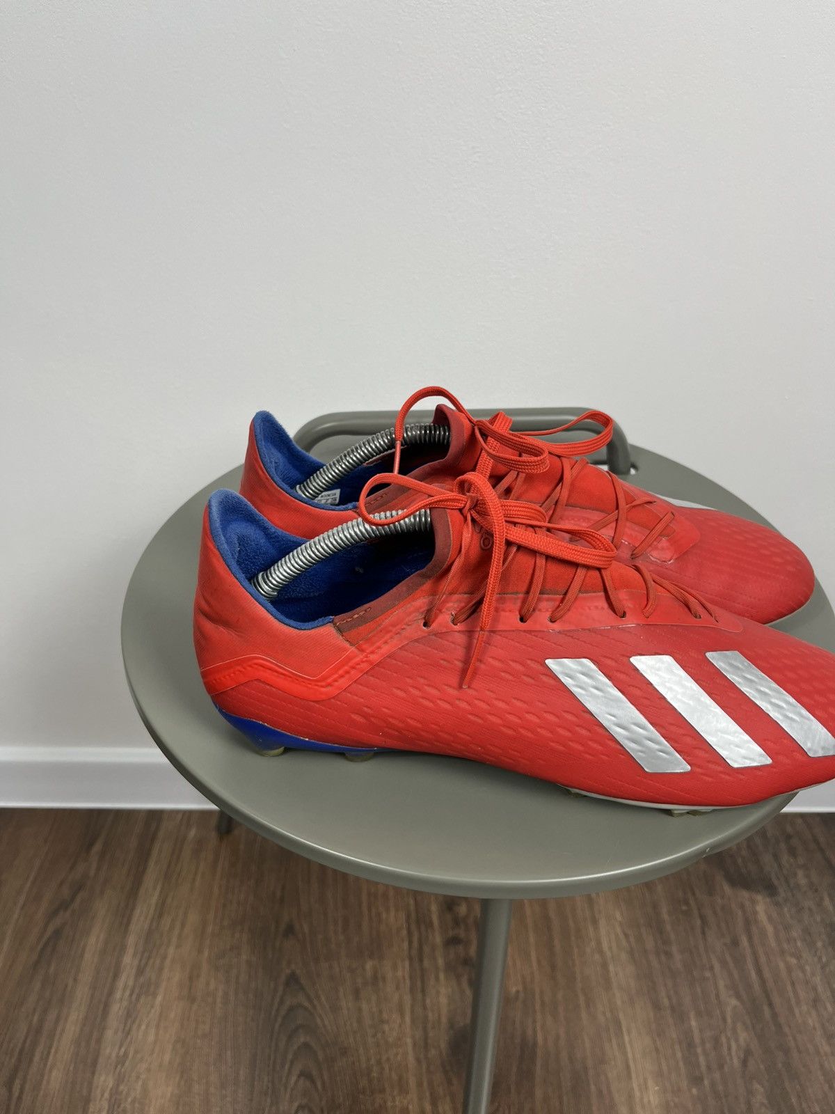 Adidas Adidas Red Soccer Cleats 11.5 US FG Ground Lightweight Boots Size US 11.5 / EU 44-45 - 3 Thumbnail