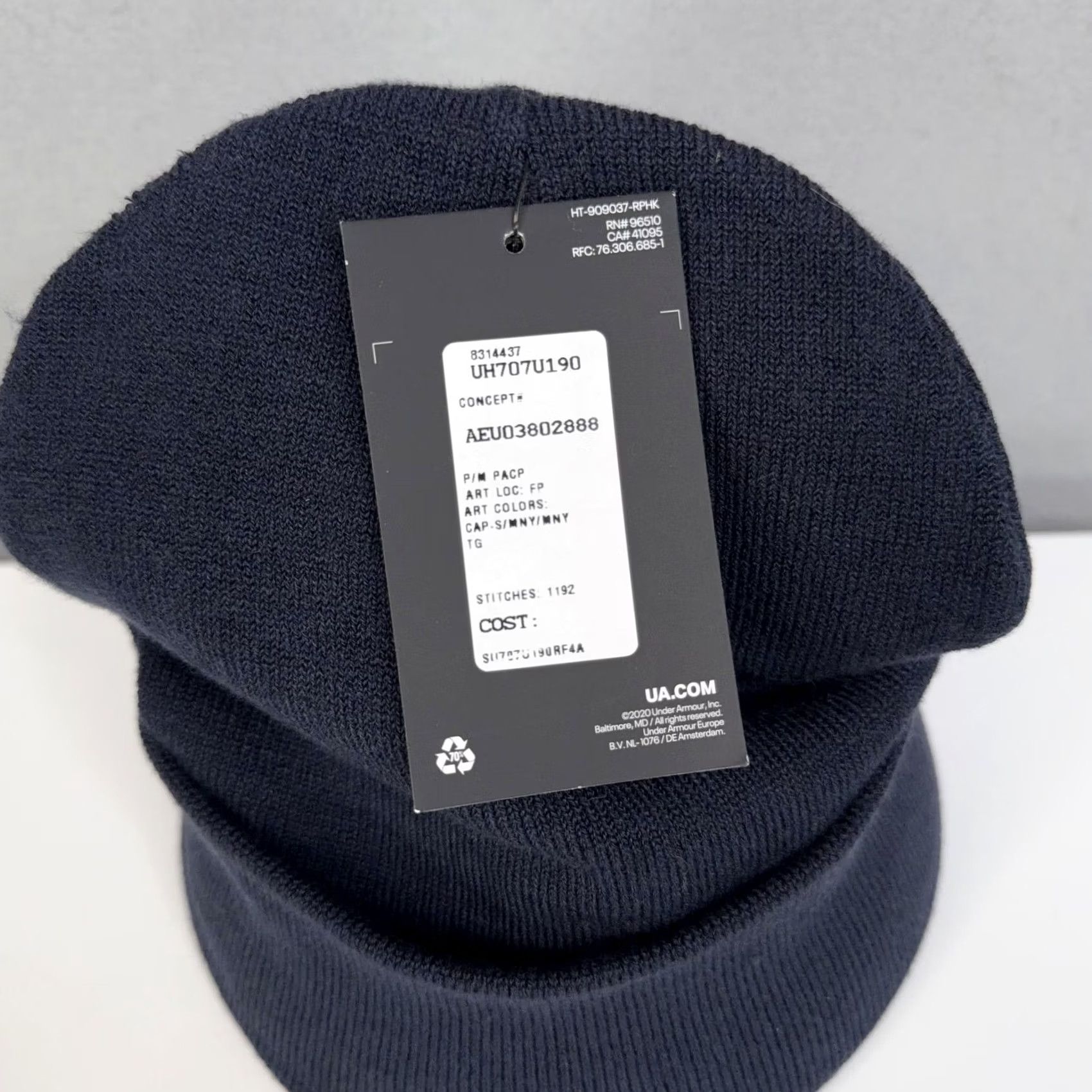 Under Armour Under Armour Hat Mens One Size Blue Beanie Yellowstone Wyoming Cuffed Winter NWT Size ONE SIZE - 6 Thumbnail