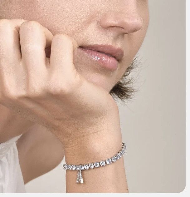 Other Luxury A-Z Initial Tennis Chain Bracelet Size ONE SIZE - 3 Thumbnail
