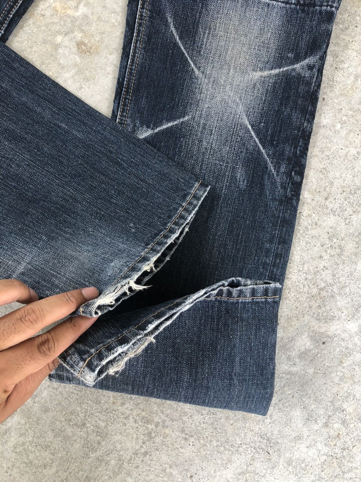 PPFM PPFM Double Waist Punk Style Distressed Jeans Size US 32 / EU 48 - 17 Thumbnail