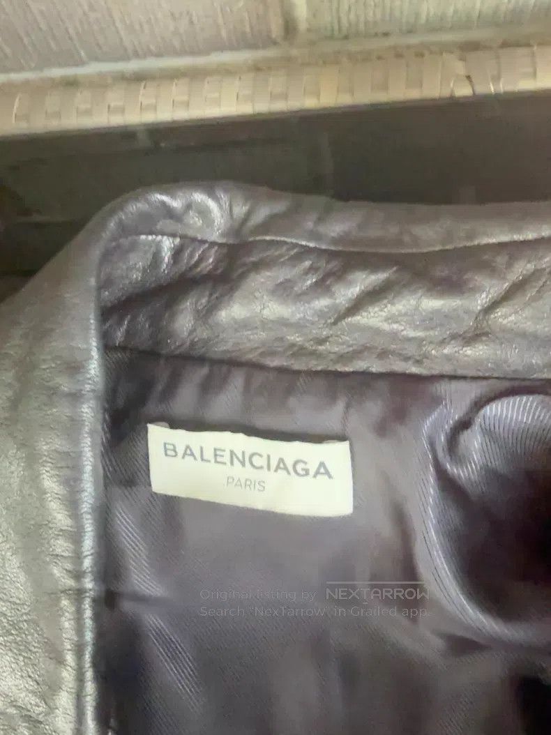 Balenciaga Balenciaga Leather Jacket Size US XXS / EU 40 - 4 Thumbnail
