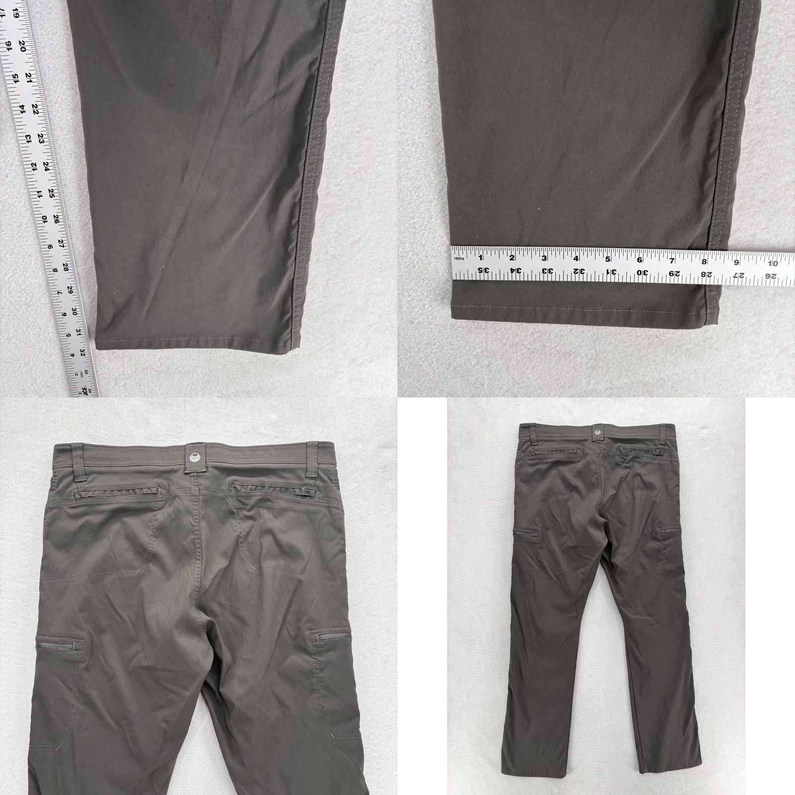 Wrangler Wrangler Cargo Pants Mens 40x32 Gray Nylon Spandex Lightweight Stretch Pocket Utility Cargo Size US 40 / EU 56 - 8 Thumbnail