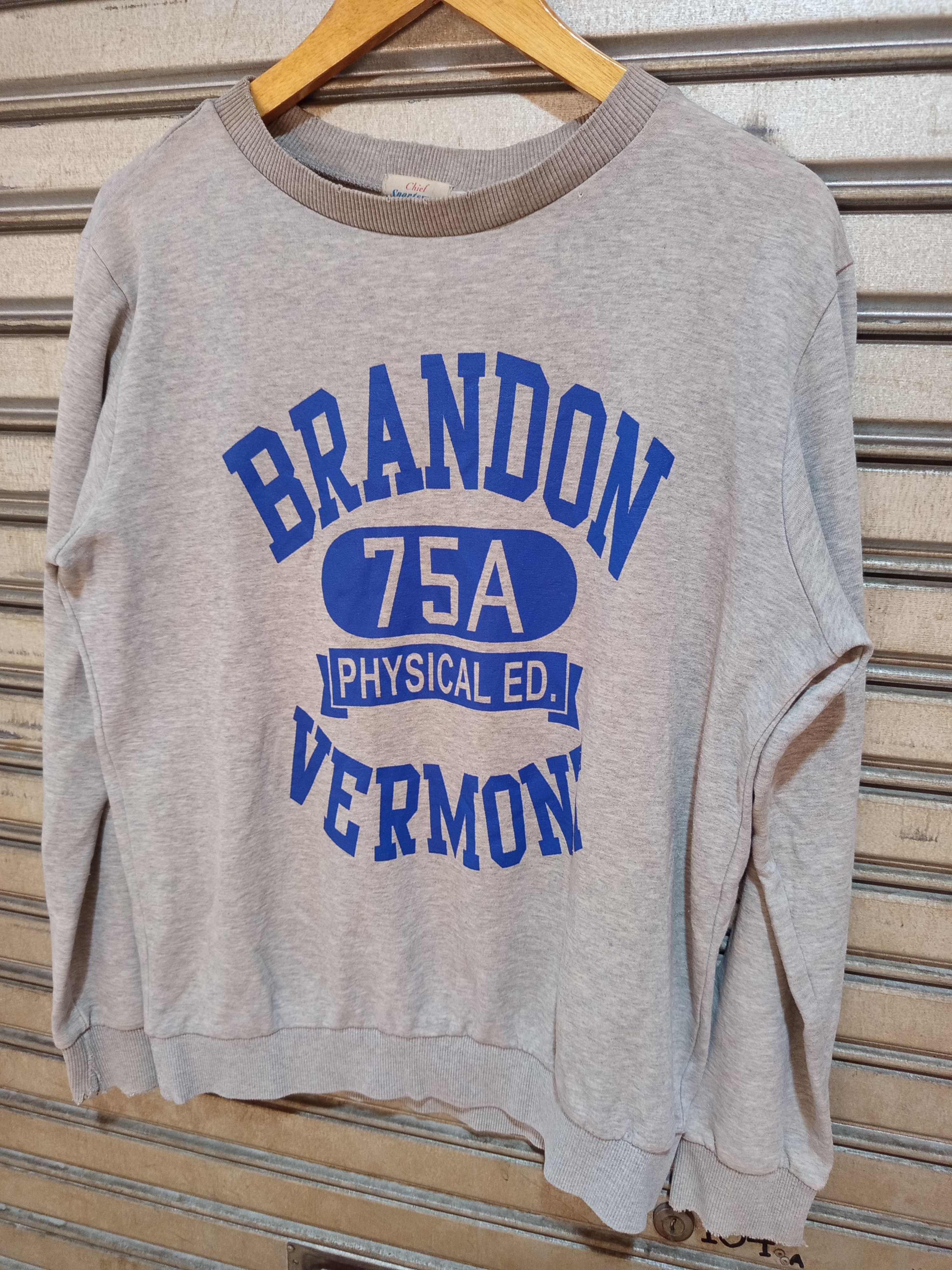 Vintage 1980s Chief Sportswear Brandon Vermont Sweatshirt Size US M / EU 48-50 / 2 - 3 Thumbnail