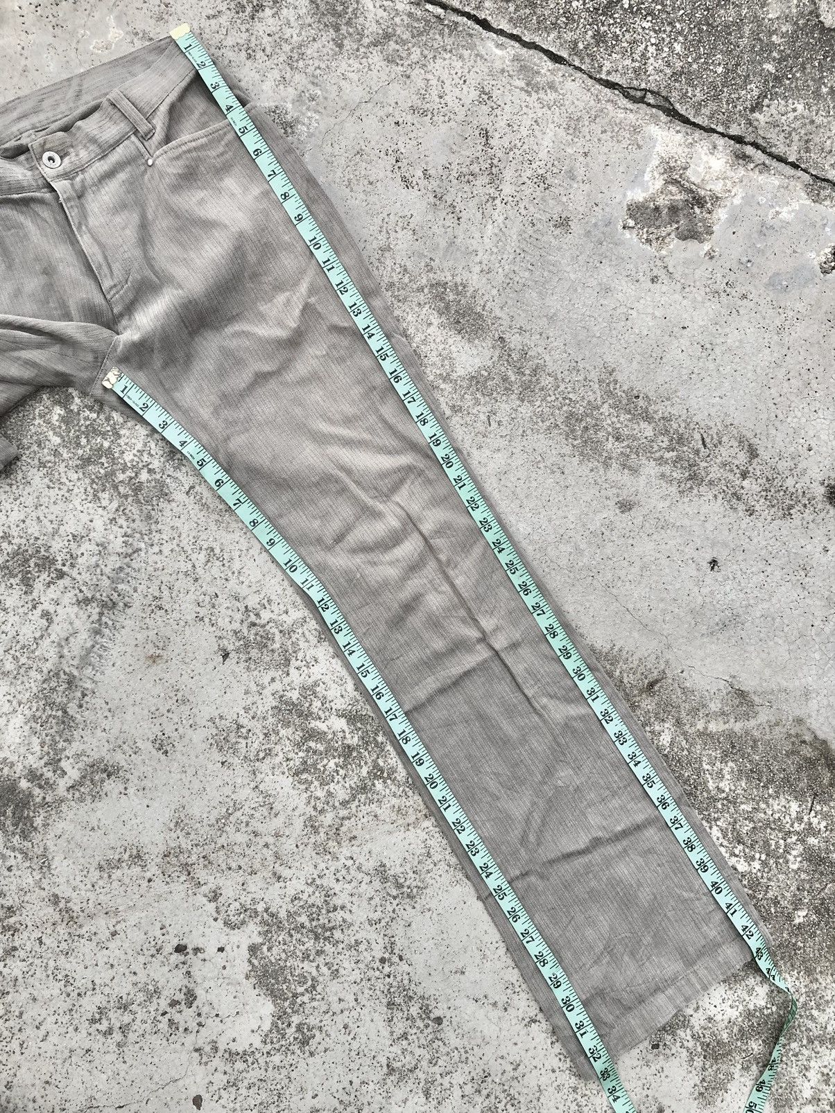 Katharine Hamnett London × Vintage FLARED⚡️⚡️HAMNETT STRIPED DENIM Size US 32 / EU 48 - 6 Thumbnail