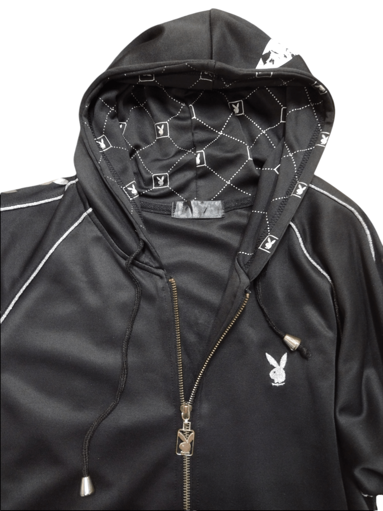 Playboy × Vintage 💥Hoodie S/sleeve zipper Playboy Nice big ori crack print Size L / US 10 / IT 46 - 16 Thumbnail