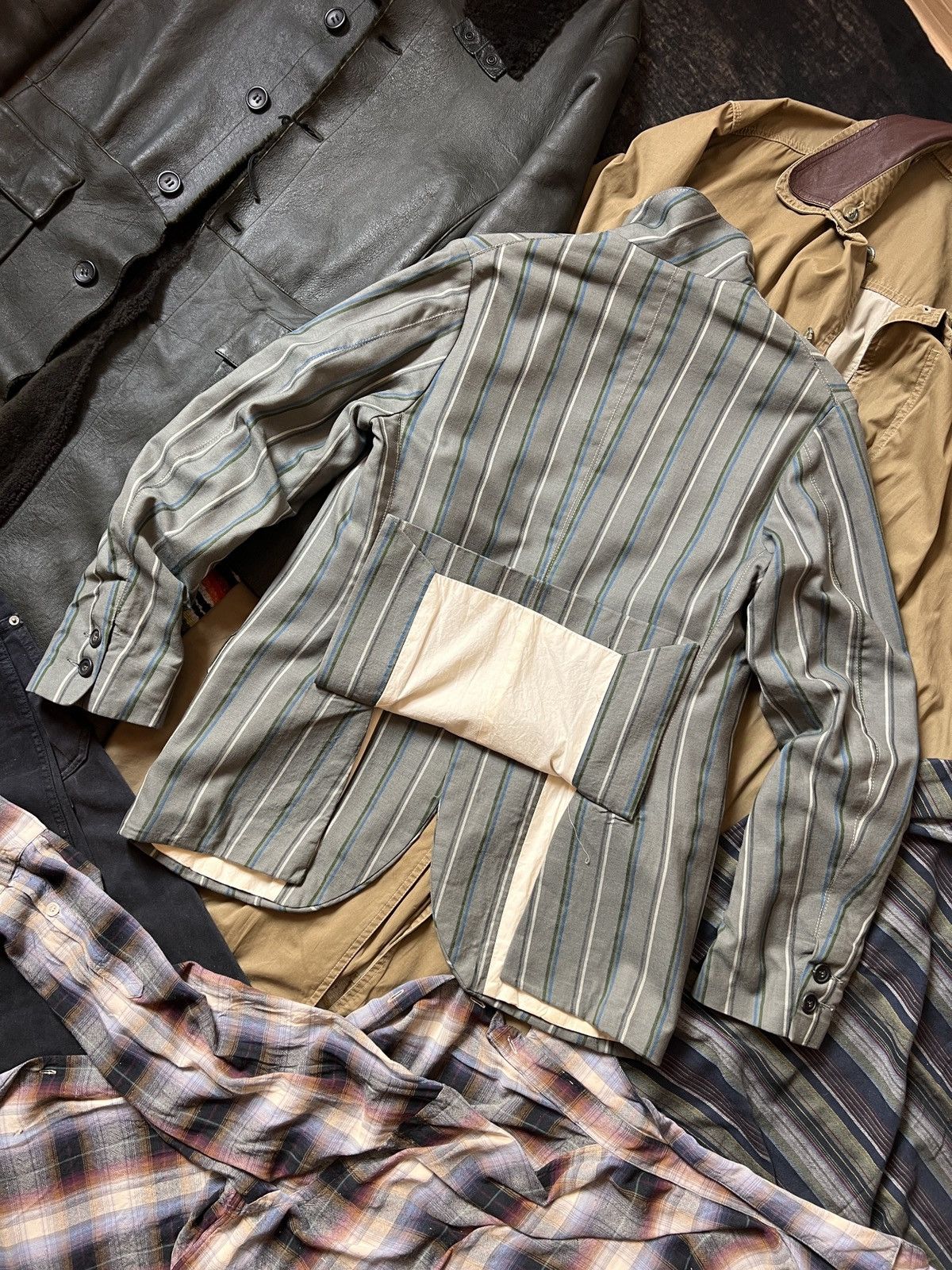 Paul Harnden Shoemakers Vintage Paul Harnden Shoemakers Striped Blazer Jacket Size US M / EU 48-50 / 2 - 12 Thumbnail