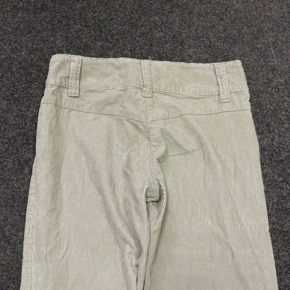 Vintage Vintage Y2K Cream Flared Wide Leg Pants 90s Archive Graphic Size 32" / US 10 / IT 46 - 2 Thumbnail