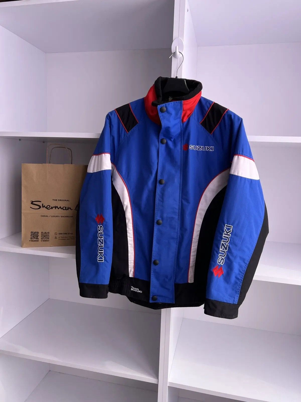 Vintage Vintage Suzuki Moto Racing Jacket Size US M / EU 48-50 / 2 - 2 Thumbnail