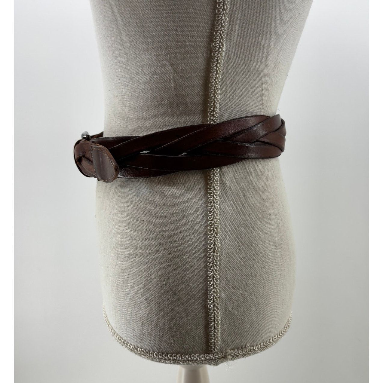 Banana Republic Y2K Banana Republic Women's Top Braided Brown Belt Size ONE SIZE - 8 Thumbnail