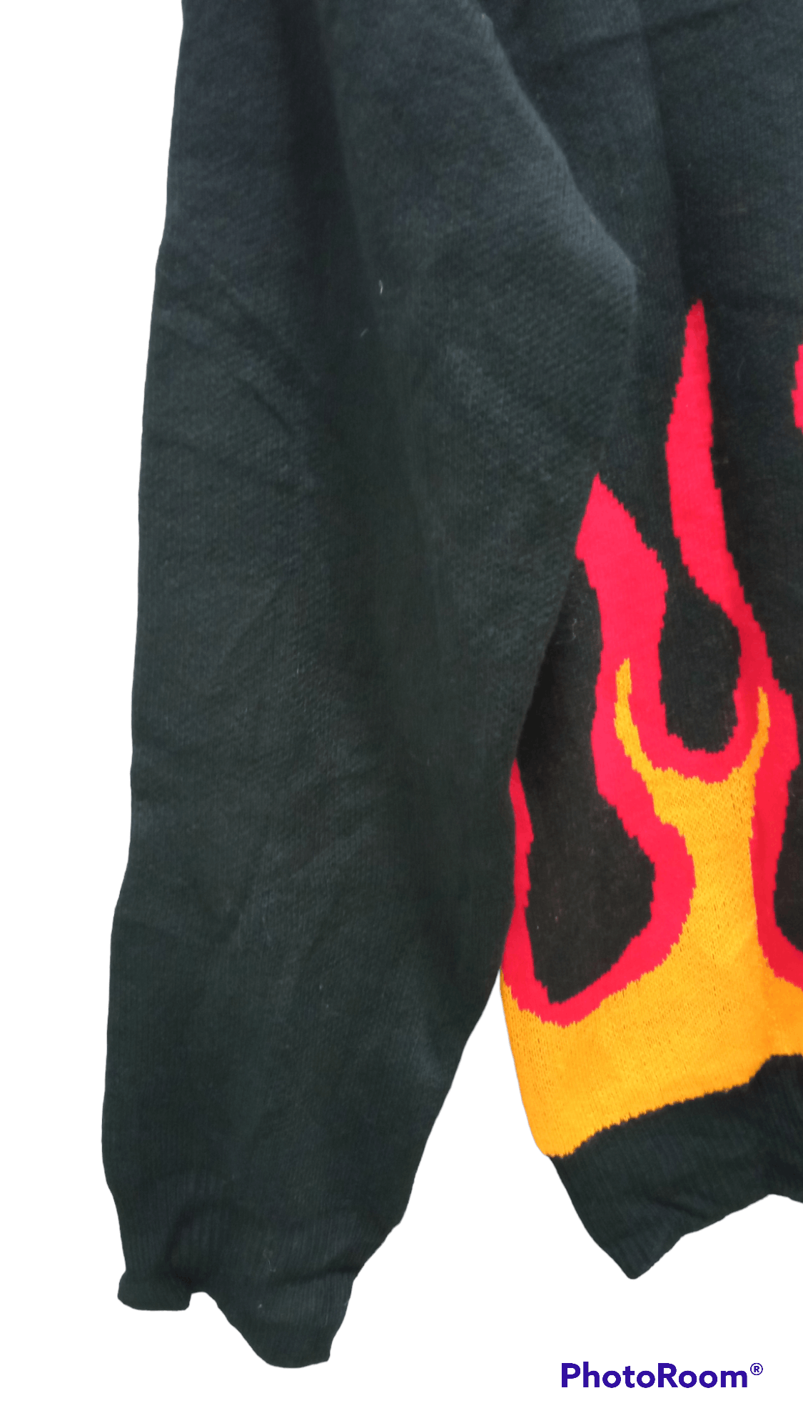 Japanese Brand × Vintage 🔥🔥Vintage Style Pipue De Pique Flame Sweatshirt Size US S / EU 44-46 / 1 - 9 Thumbnail