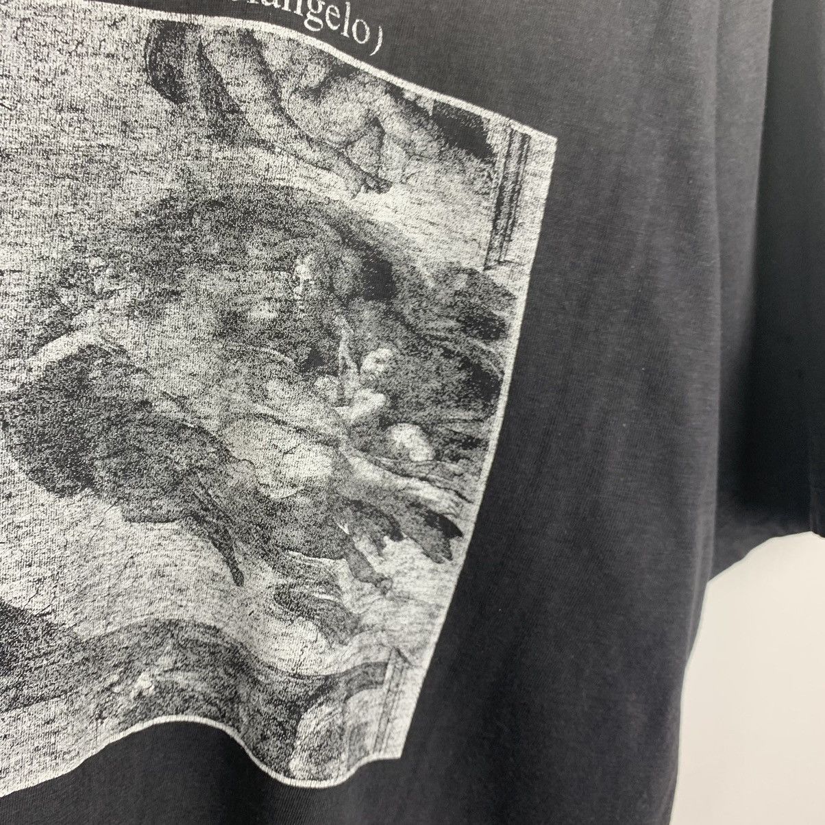 Arts & Science Vintage Michelangelo Art Tee Black T-Shirt Faded Distressed Size US M / EU 48-50 / 2 - 6 Thumbnail