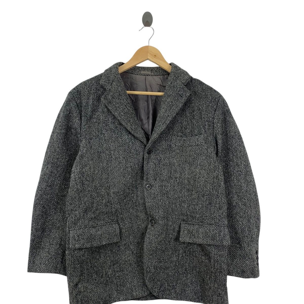 Harris Tweed Vintage HARRIS TWEED x AVON HOUSE Herringbone Blazer Jacket Size 38R - 5 Thumbnail