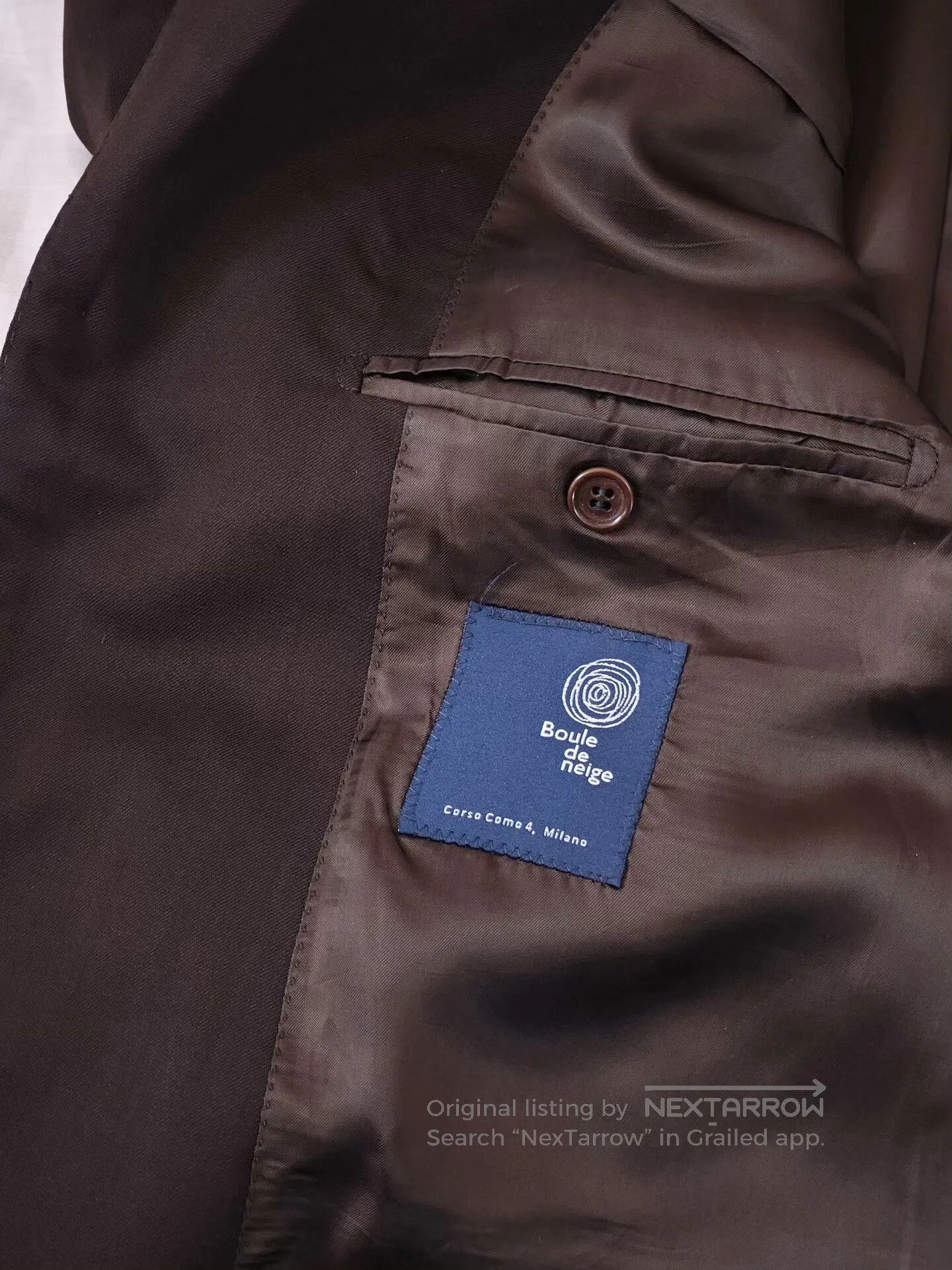 Japanese Brand Italian Wool Blend Blazer from Milan. Size US L / EU 52-54 / 3 - 7 Thumbnail