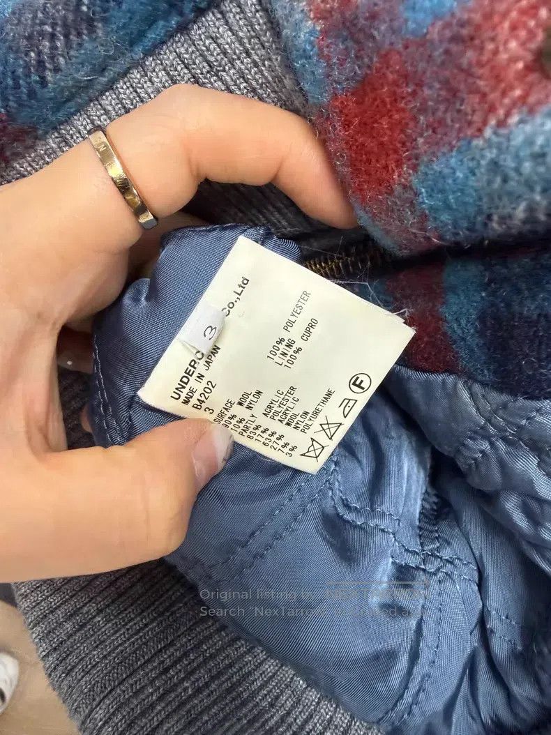Undercover Undercover Size 3 Plaid shearling collar jacket with zip po Size L / US 10 / IT 46 - 5 Thumbnail