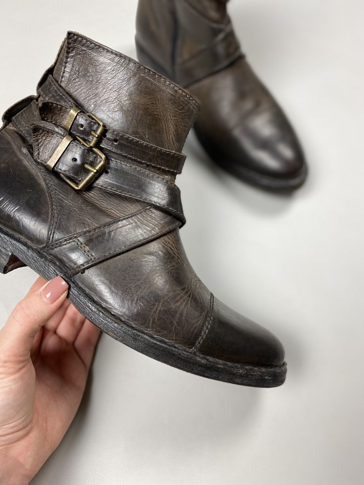MoMA MOMA ladies avant-garde leather ankle biker boots size 38 Size US 8 / IT 38 - 4 Thumbnail