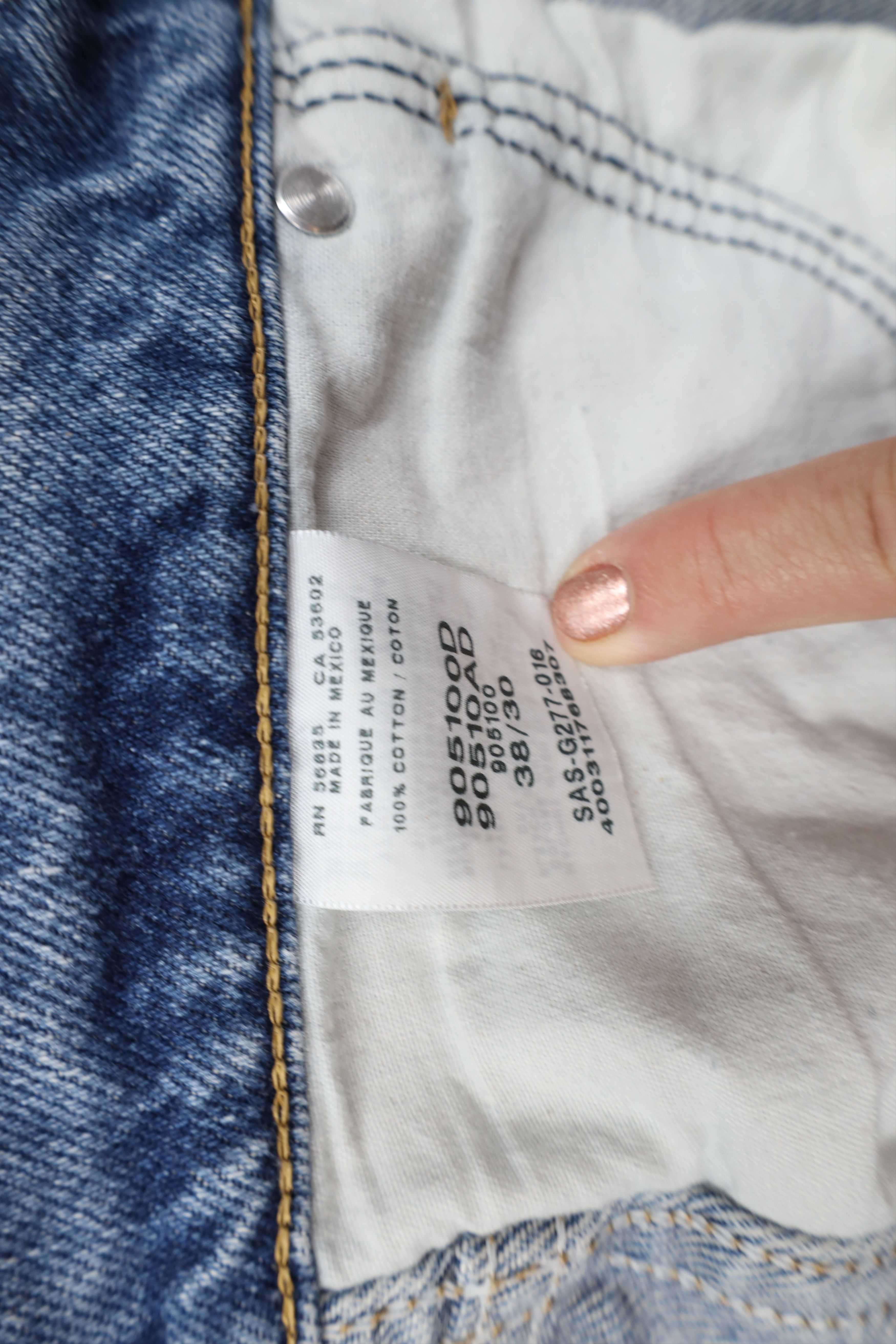 Cabelas Vintage Cabelas Faded Straight Leg Denim Jeans Blue Cotton Size 38" / US 16 / IT 52 - 11 Thumbnail