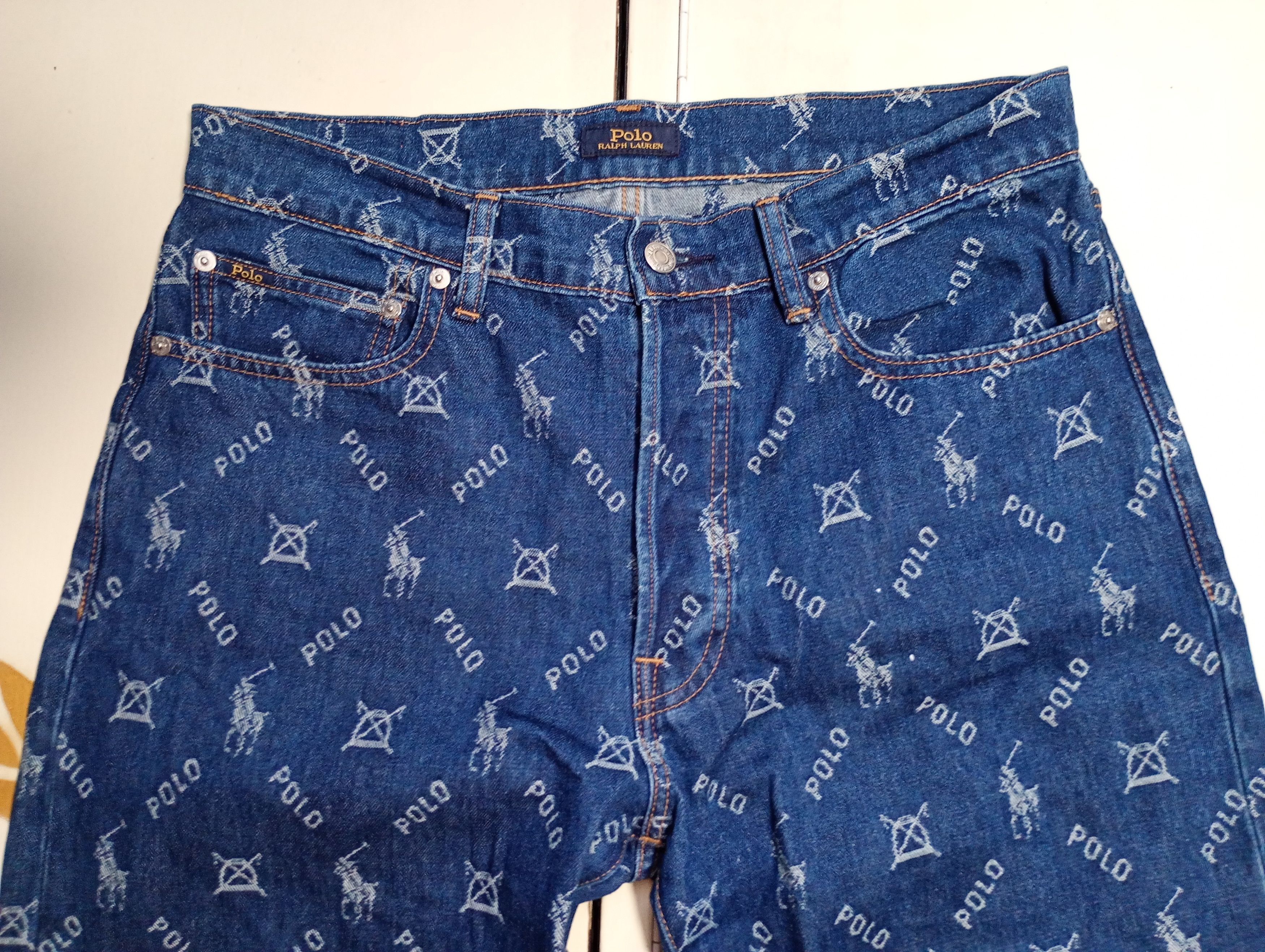 Polo Ralph Lauren Polo Ralph Lauren Monogram Jeans Size 28 Size US 28 / EU 44 - 6 Thumbnail