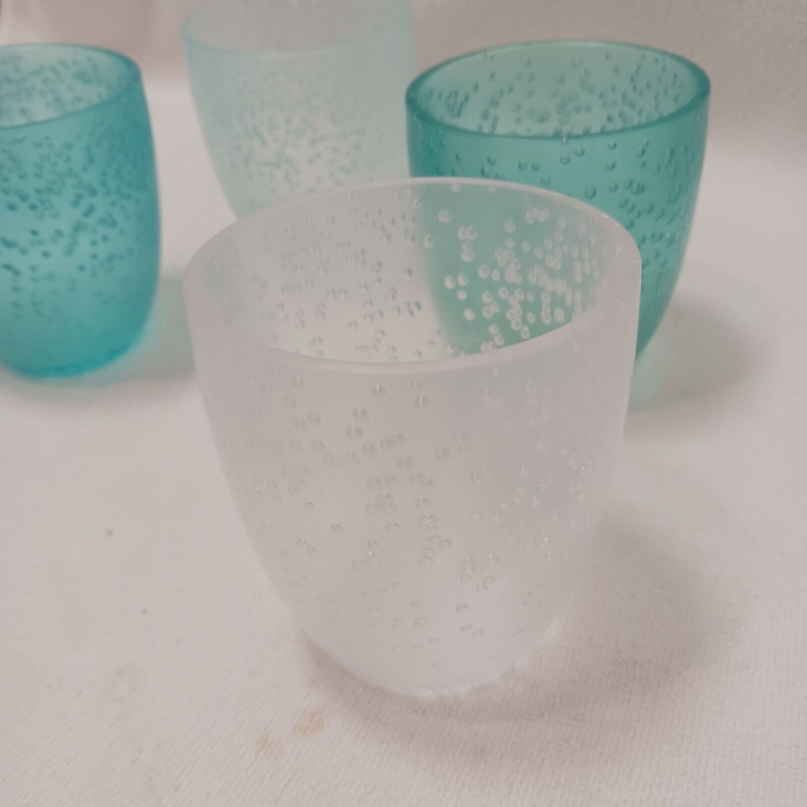 Other 4 Frosted Turquoise Drinking Tumbler BUBBLES Non-Breakable Size ONE SIZE - 18 Thumbnail