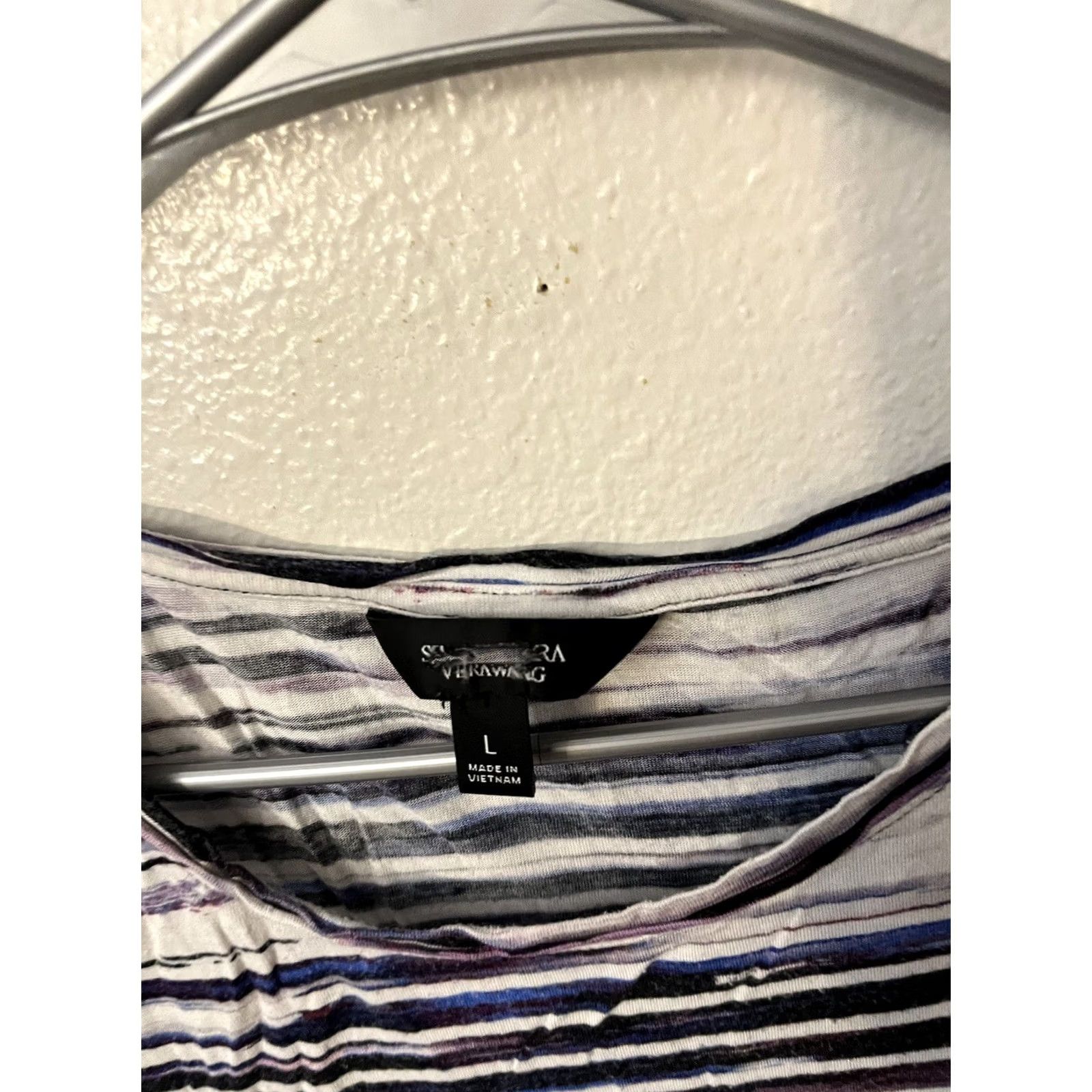Vintage Simply Vera Vera Wang Tee Shirt Striped Size L Multico Pre Owned Women’s Size L / US 10 / IT 46 - 2 Thumbnail