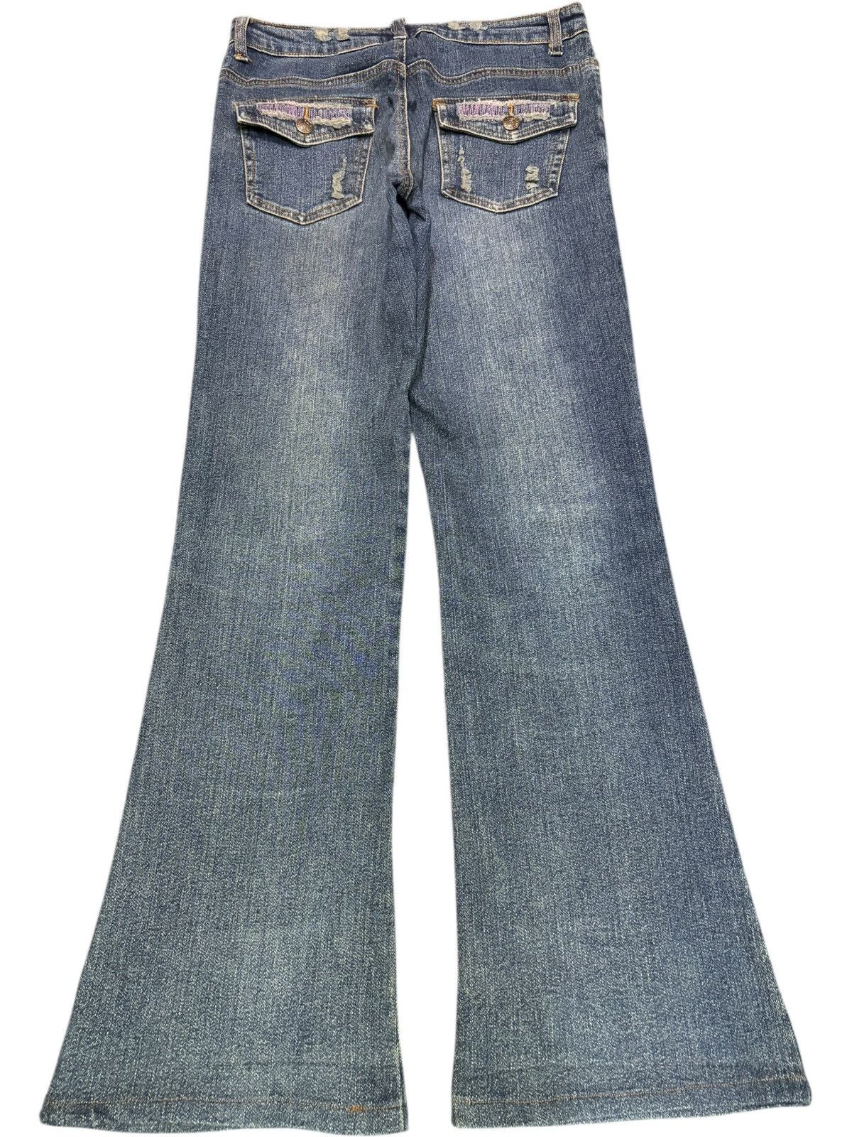 Edwin Vintage Japanese Brand Distressed Flare Jeans Size 28" / US 6 / IT 42 - 2 Thumbnail